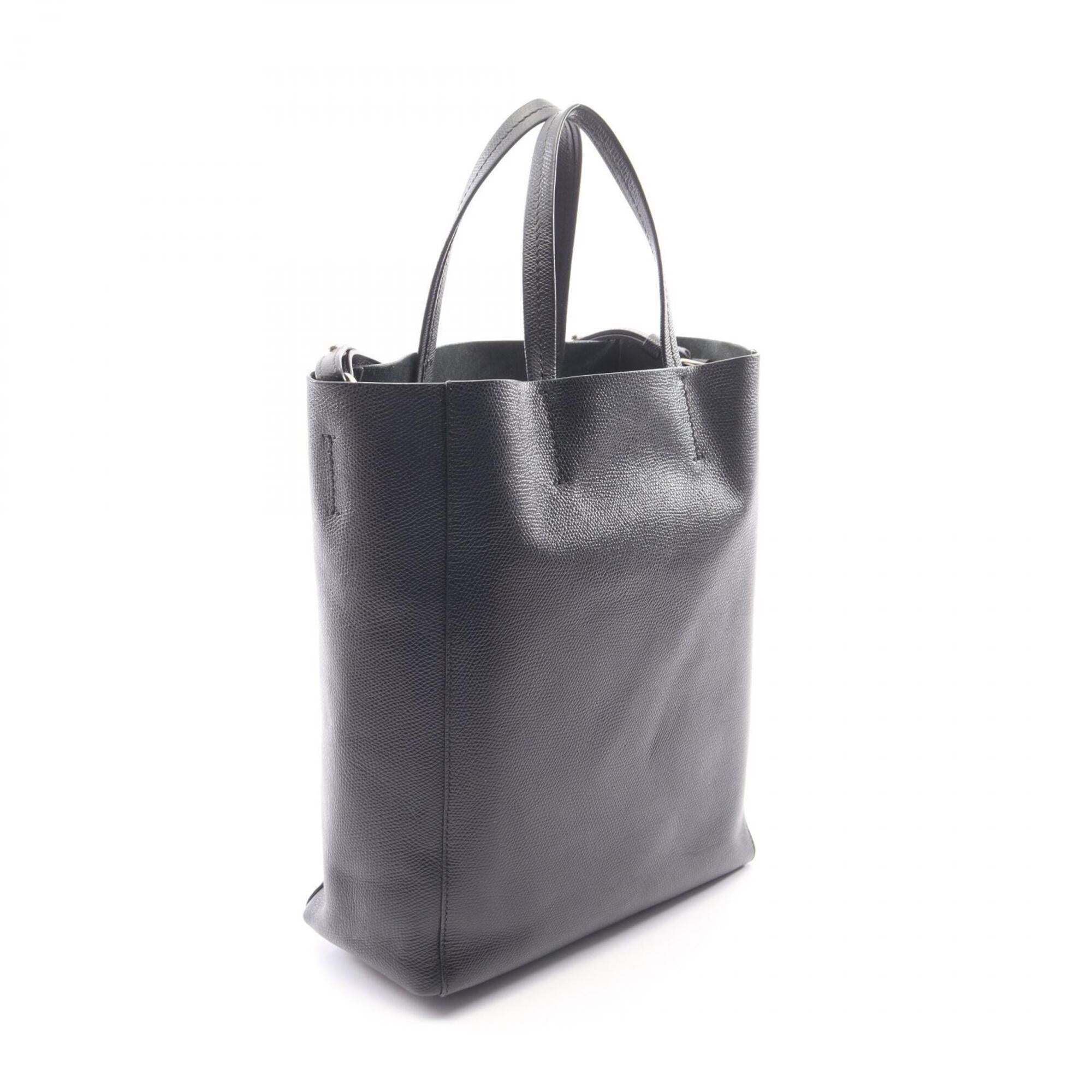 Celine Black Leather Handbag Tote Bag (Pre-Owned)