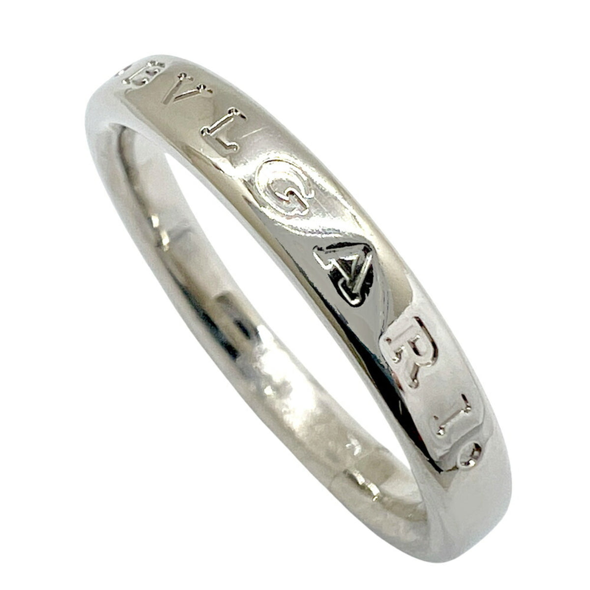 Bvlgari Platinum Platinum 950 Band Ring (Pre-Owned)
