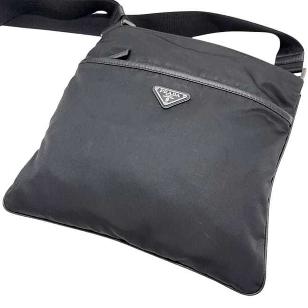 Prada Black Nero Nylon Shoulder Bag (Pre-Owned)