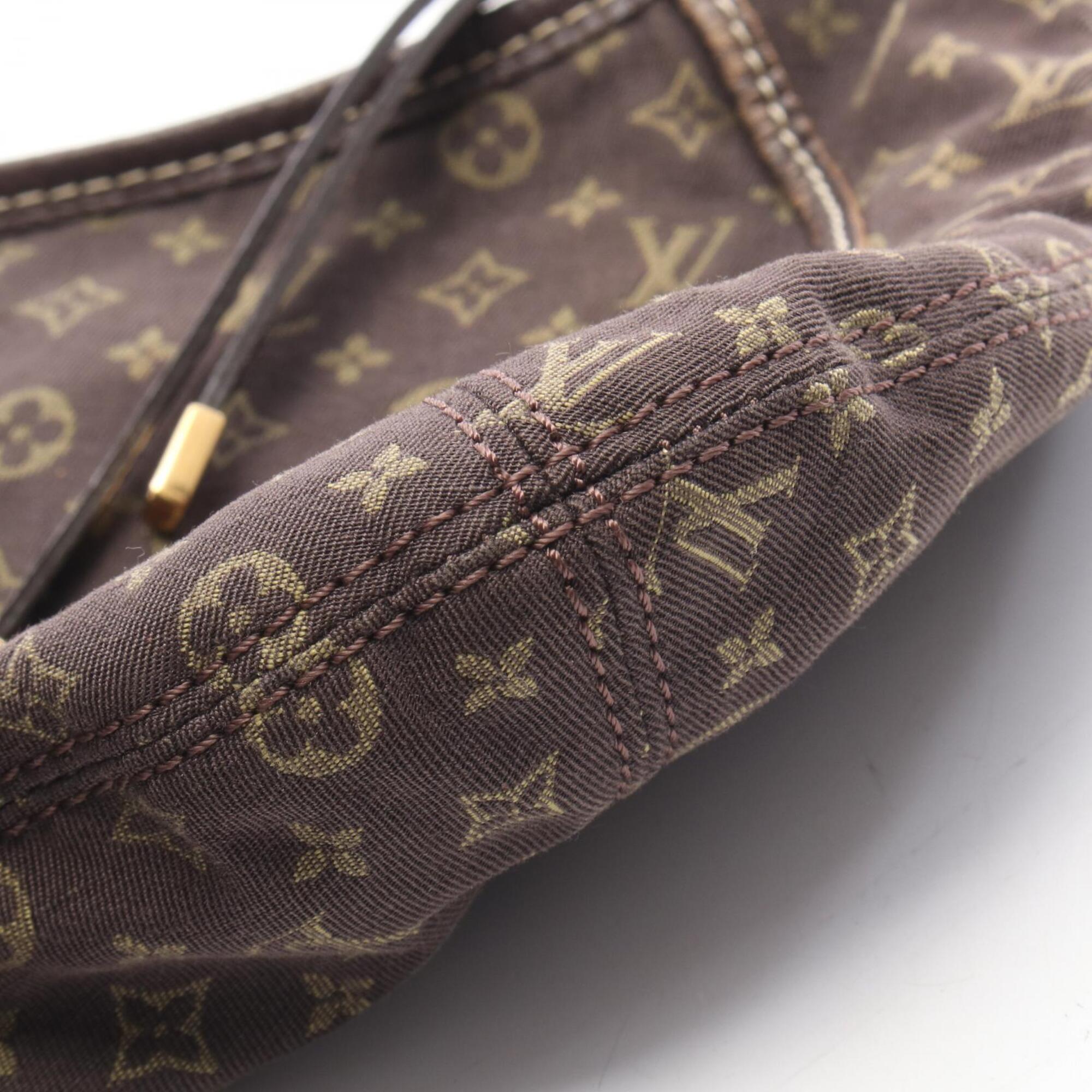 Louis Vuitton Monogram Mini Lin Brown Ebene Monogram Mini Lin Leather Handbag Shoulder Bag (Pre-Owned)