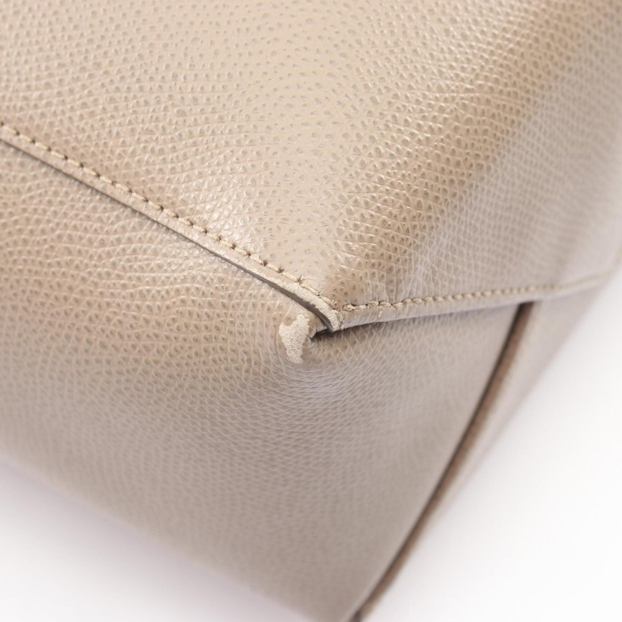 Celine Beige Leather Handbag Tote Bag (Pre-Owned)