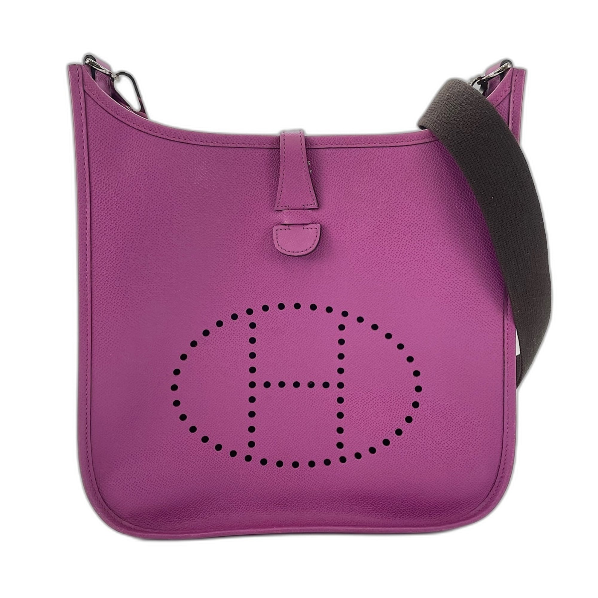 Hermes Evelyne Purple Shoulder Bag (Pre-Owned)