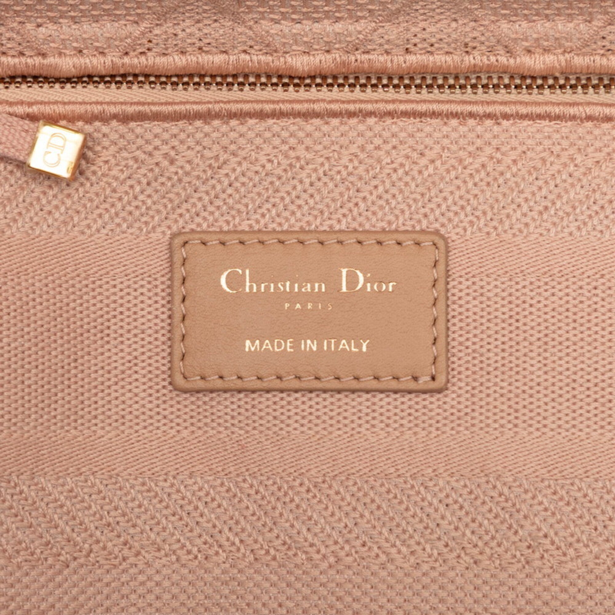 Christian Dior Pink Canvas Handbag Shoulder Bag (Pre-Owned)