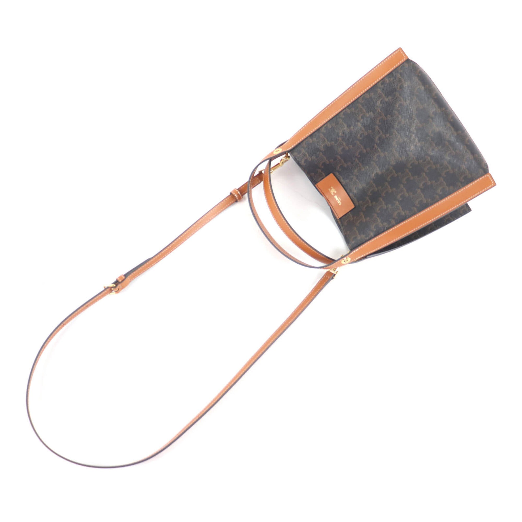 Celine Yellow Canvas Shoulder Bag (Pre-Owned)
