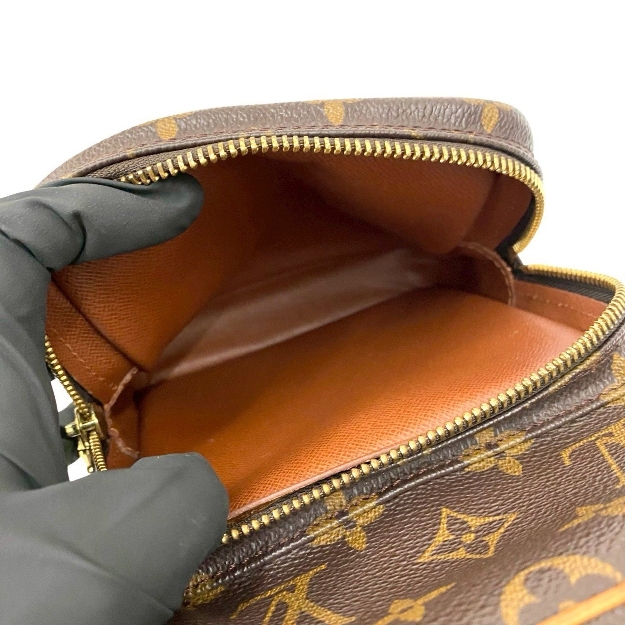 Louis Vuitton Brown Leather Pvc Pochette Shoulder Bag (Pre-Owned)