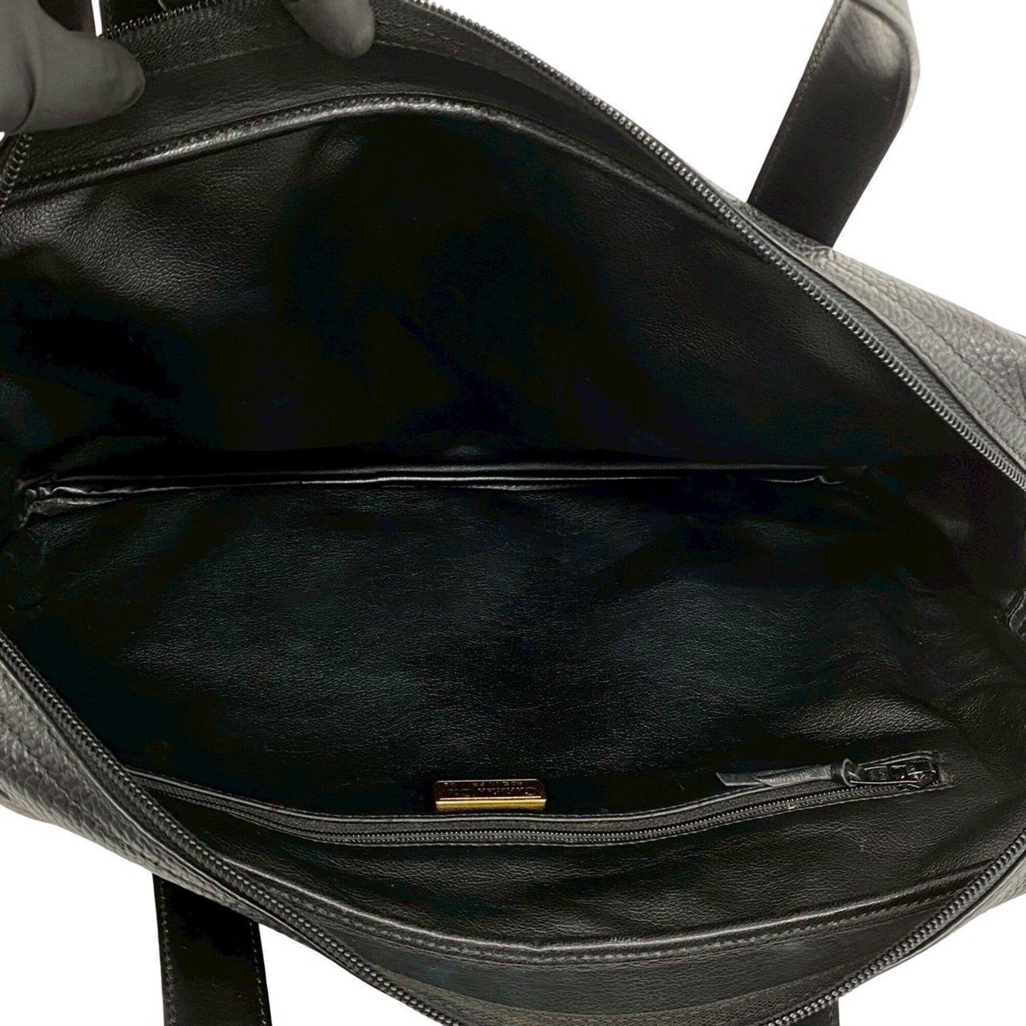 Christian Dior Black Leather Handbag (Pre-Owned)