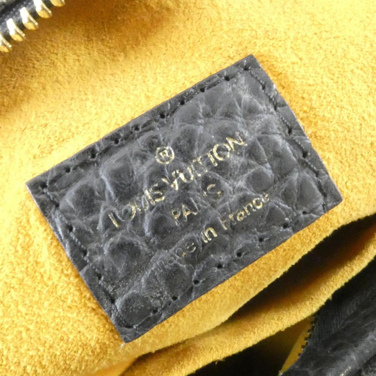 Louis Vuitton Black Denim Canvas Handbag (Pre-Owned)