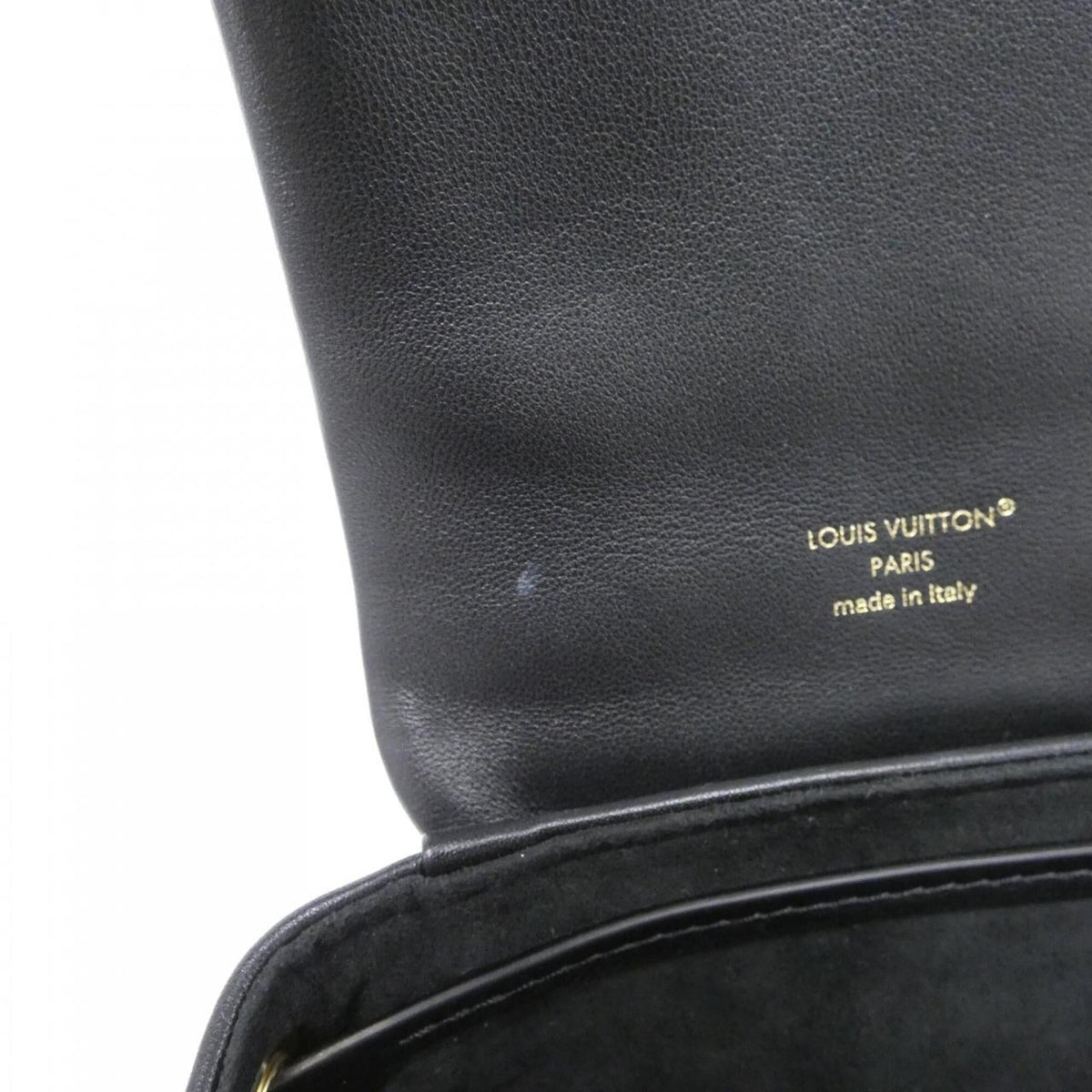 Louis Vuitton Black Leather Backpack (Pre-Owned)