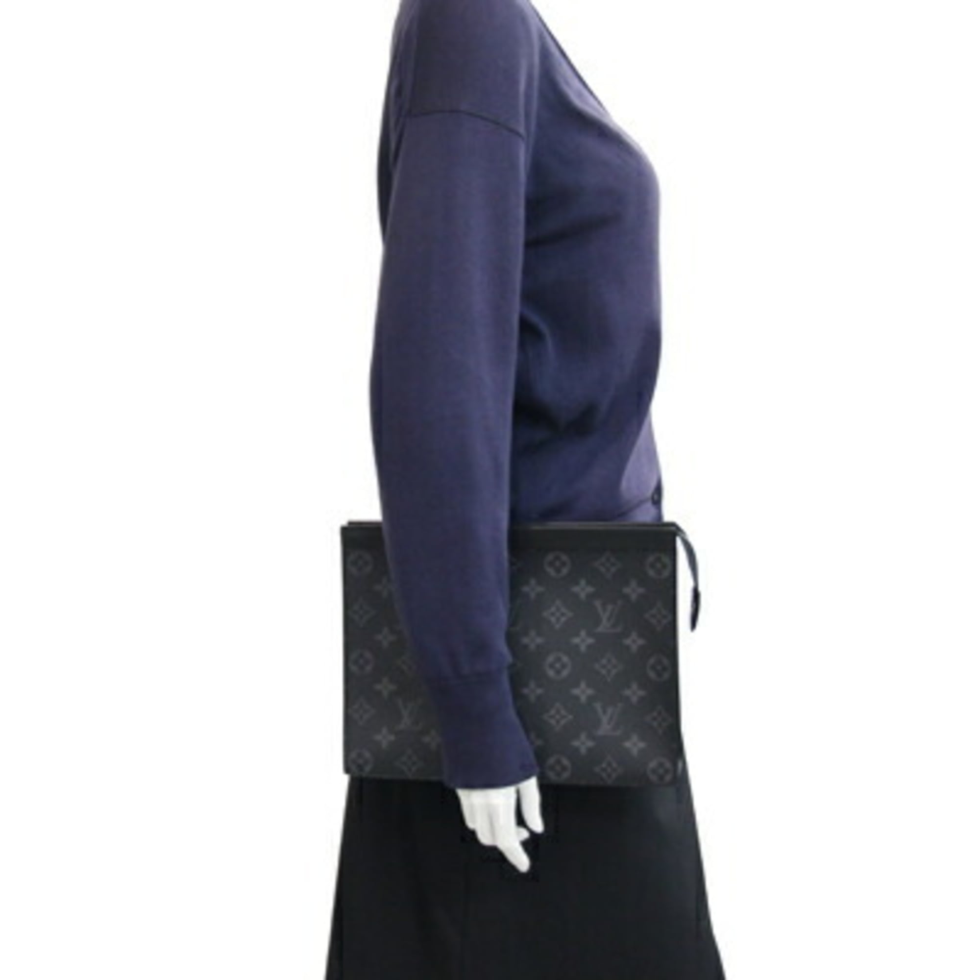 Louis Vuitton Monogram Eclipse Monogram Eclipse Monogram Eclipse Clutch Bag Pochette Pouch (Pre-Owned)