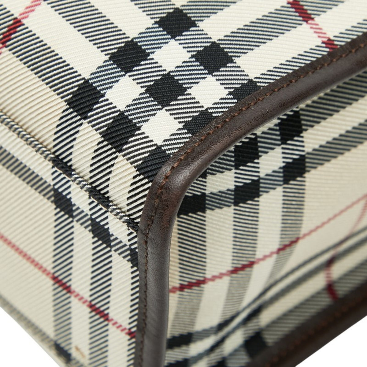 Burberry Beige Multi-Color Pvc Leather Handbag Tote Bag (Pre-Owned)