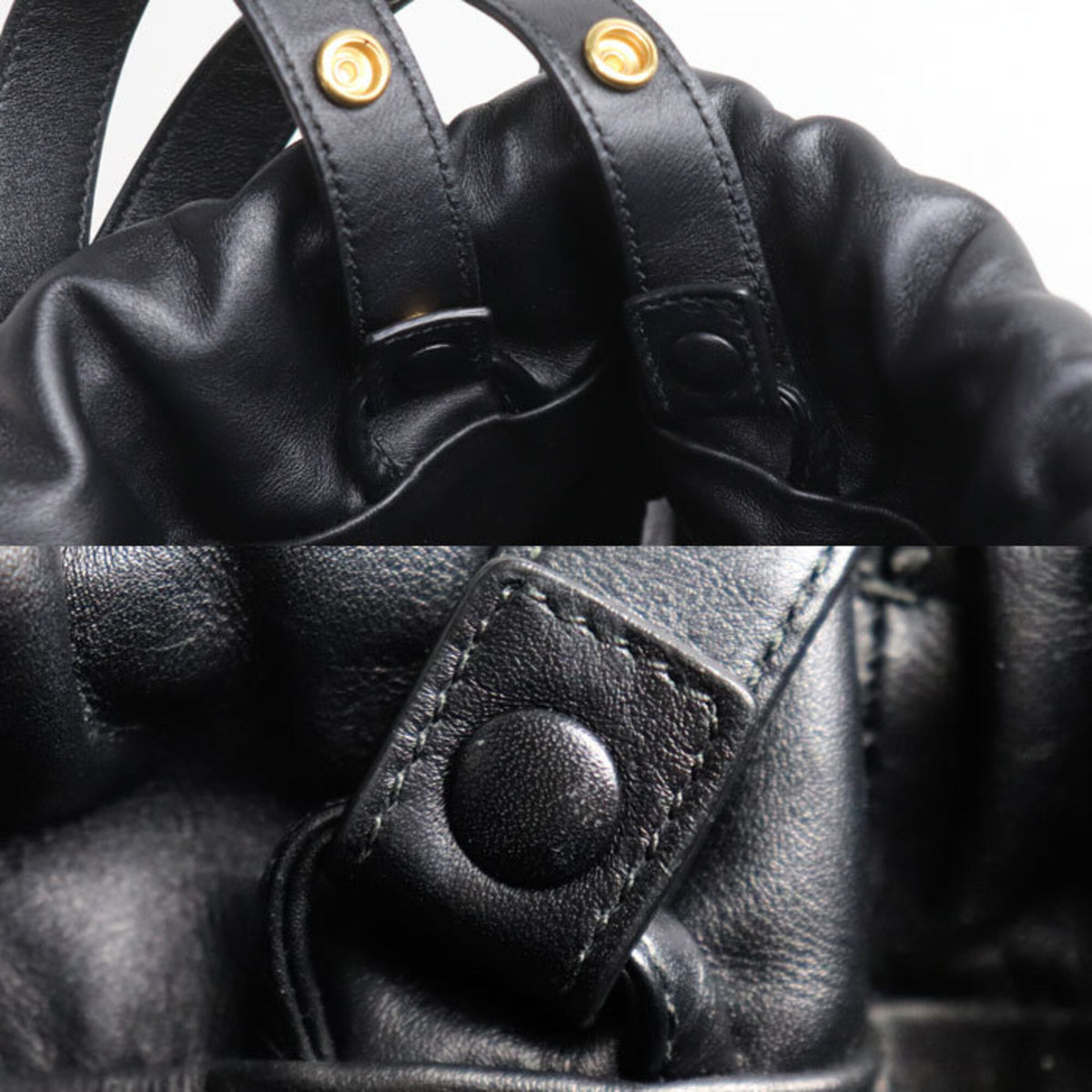 Bottega Veneta Black Leather Shoulder Bag (Pre-Owned)