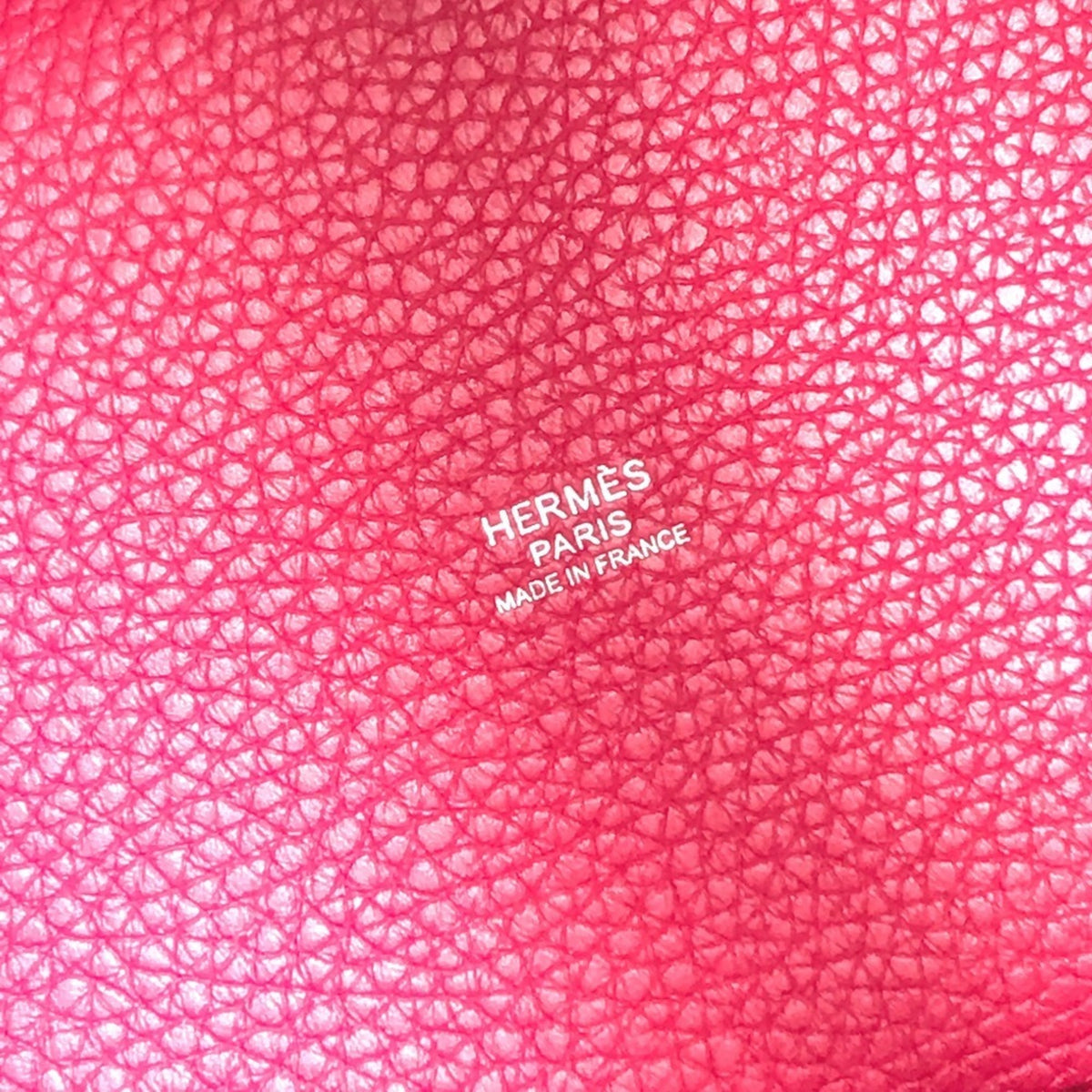 Hermes Pink Taurillon Clemence Leather Handbag (Pre-Owned)