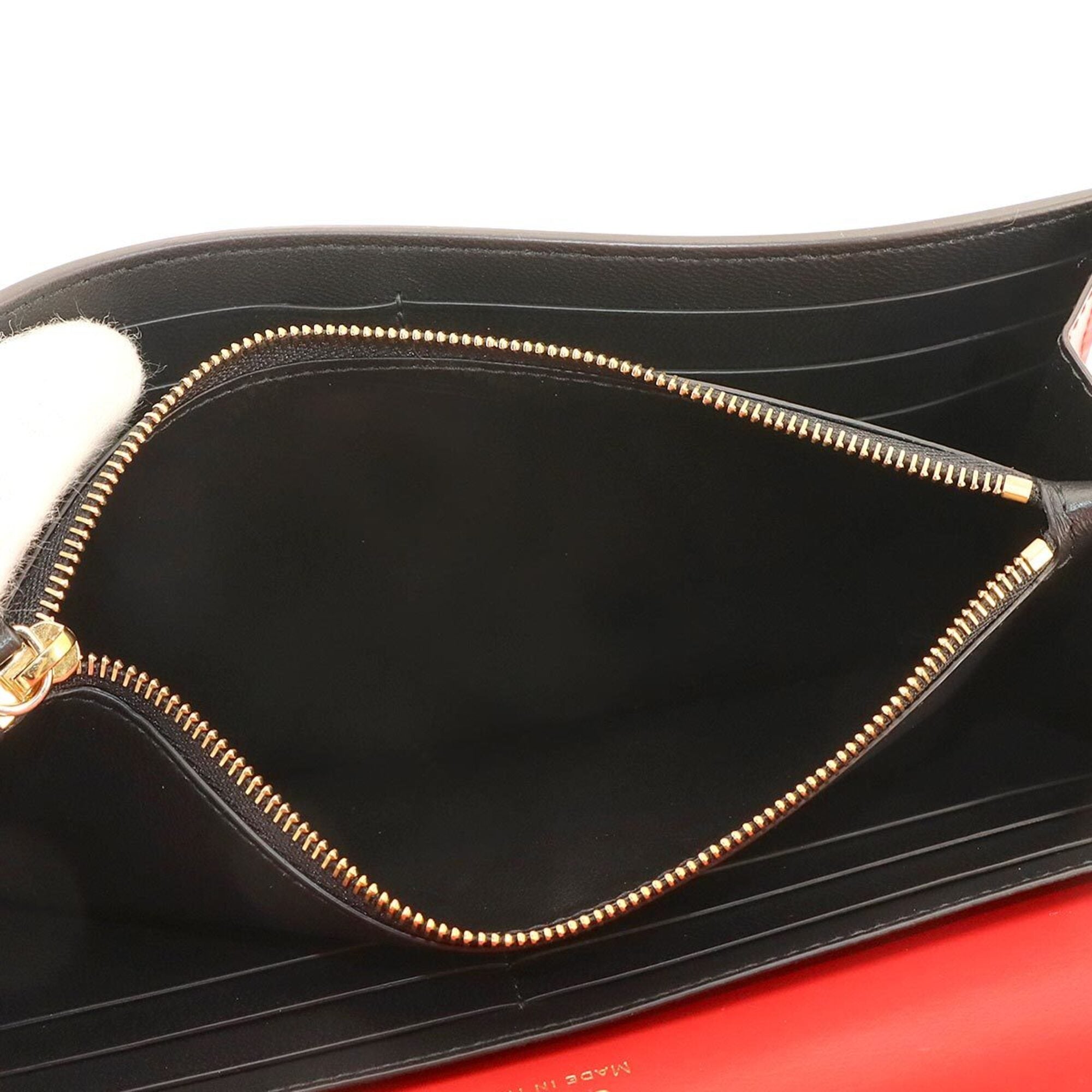 Cartier Red Color Leather Long Wallet (Bi-Fold) (Pre-Owned)