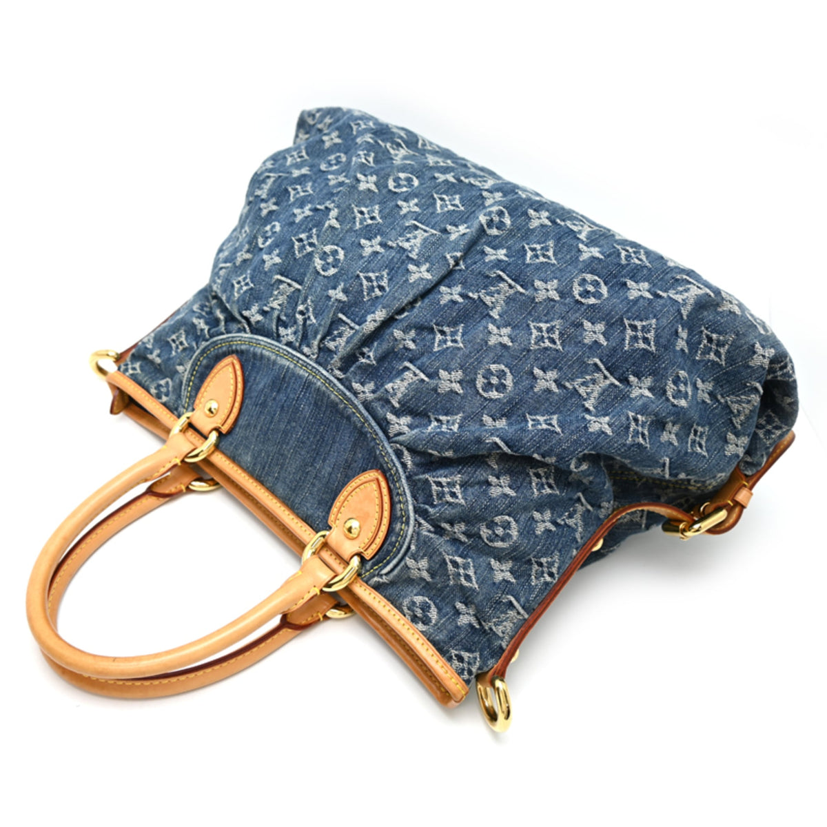 Louis Vuitton Blue Monogram Denim Tote Bag (Pre-Owned)