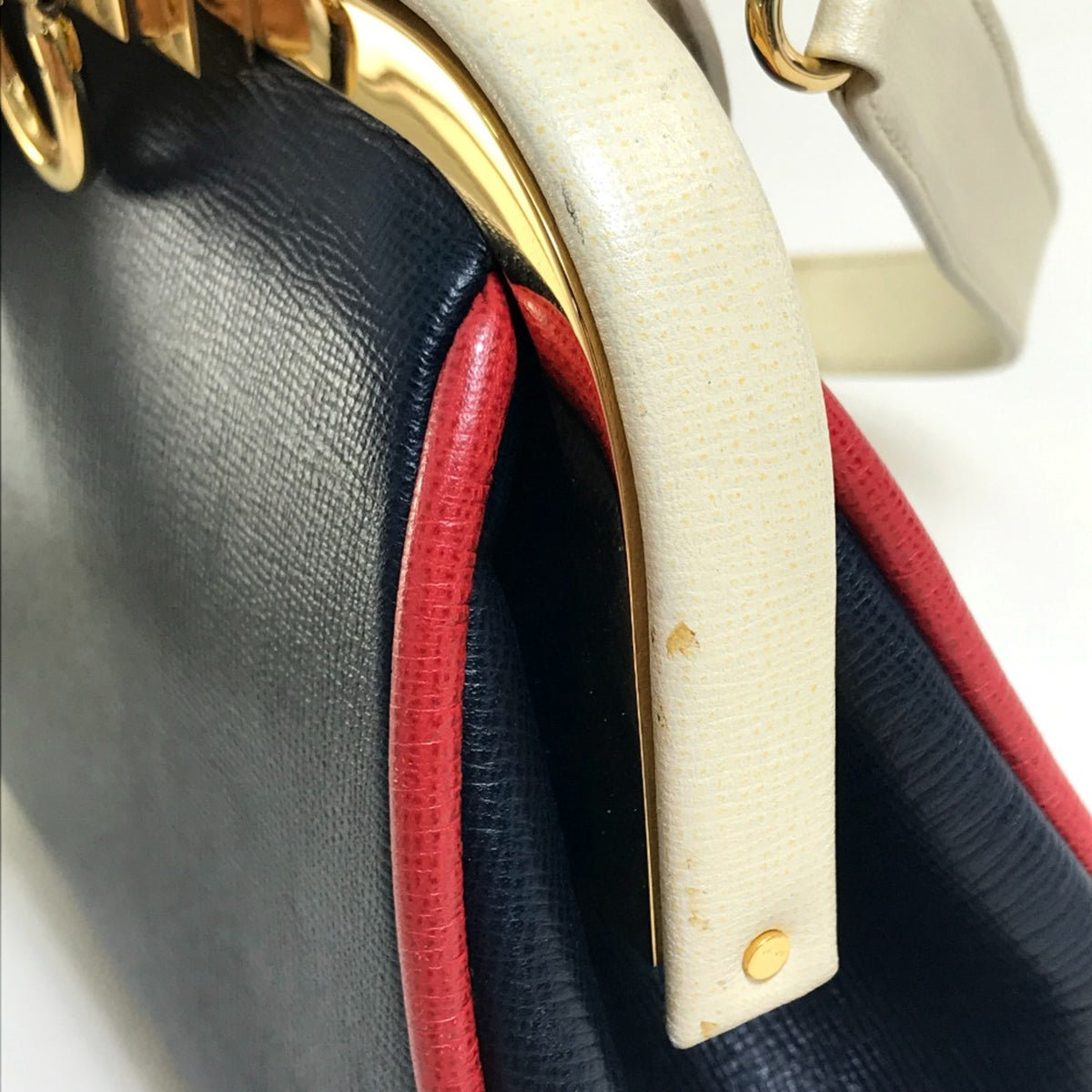 Christian Dior Navy Leather Handbag (Pre-Owned)
