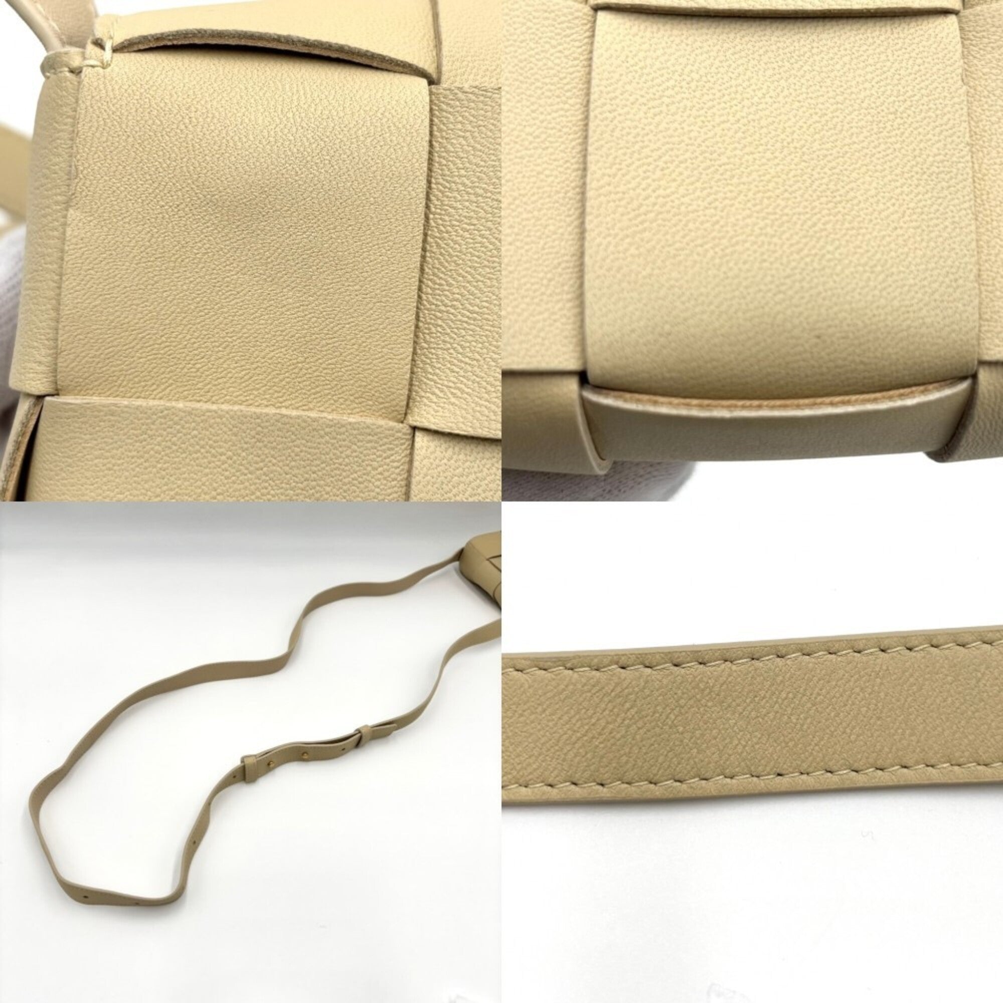 Bottega Veneta Beige Leather Shoulder Bag (Pre-Owned)