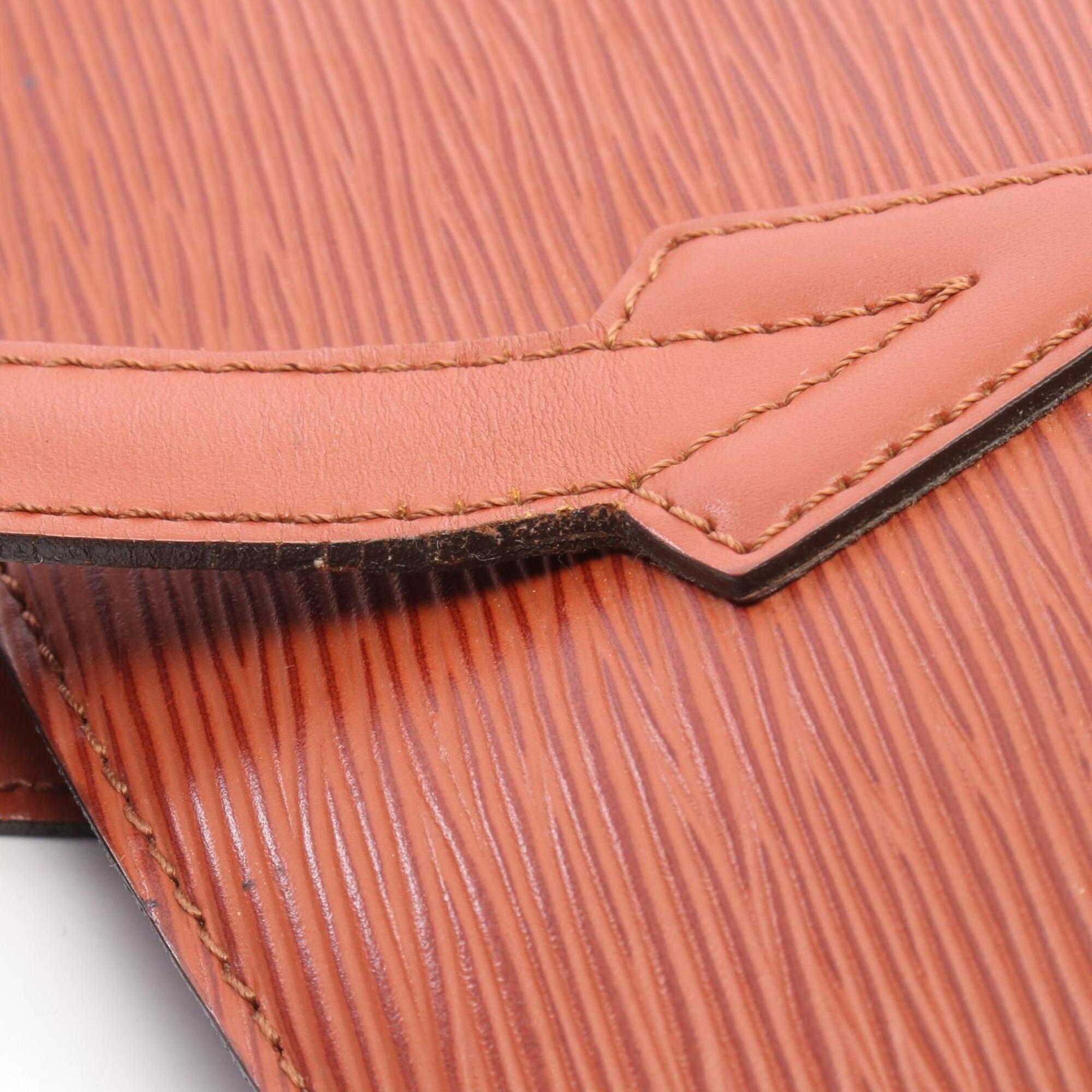 Louis Vuitton Brown Leather Handbag Shoulder Bag (Pre-Owned)