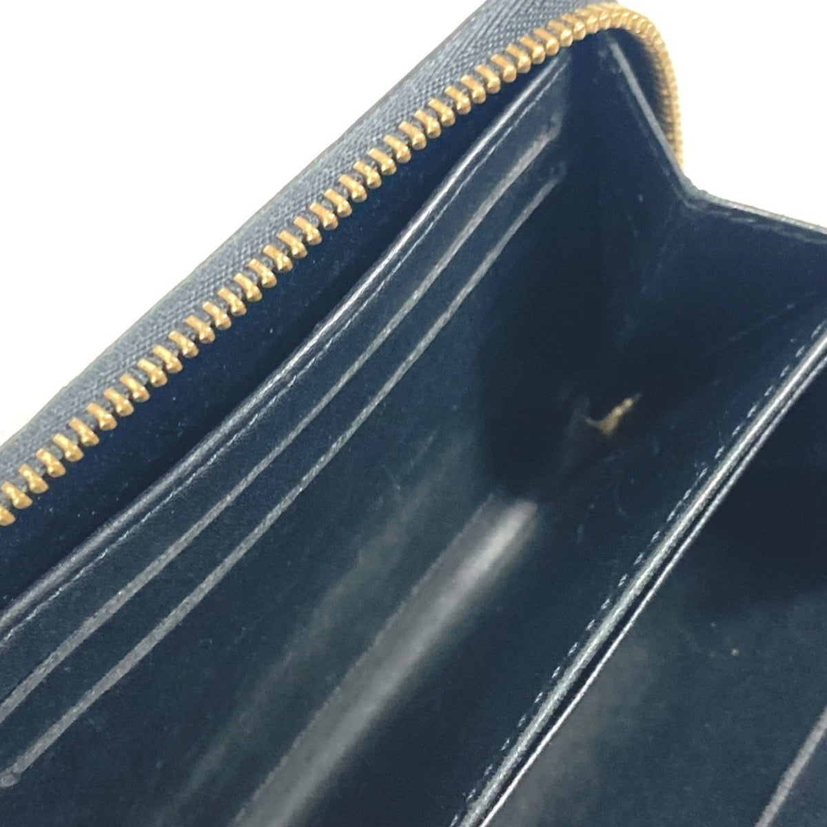 Louis Vuitton Black White Patent Leather Coin Purse/Coin Case (Pre-Owned)