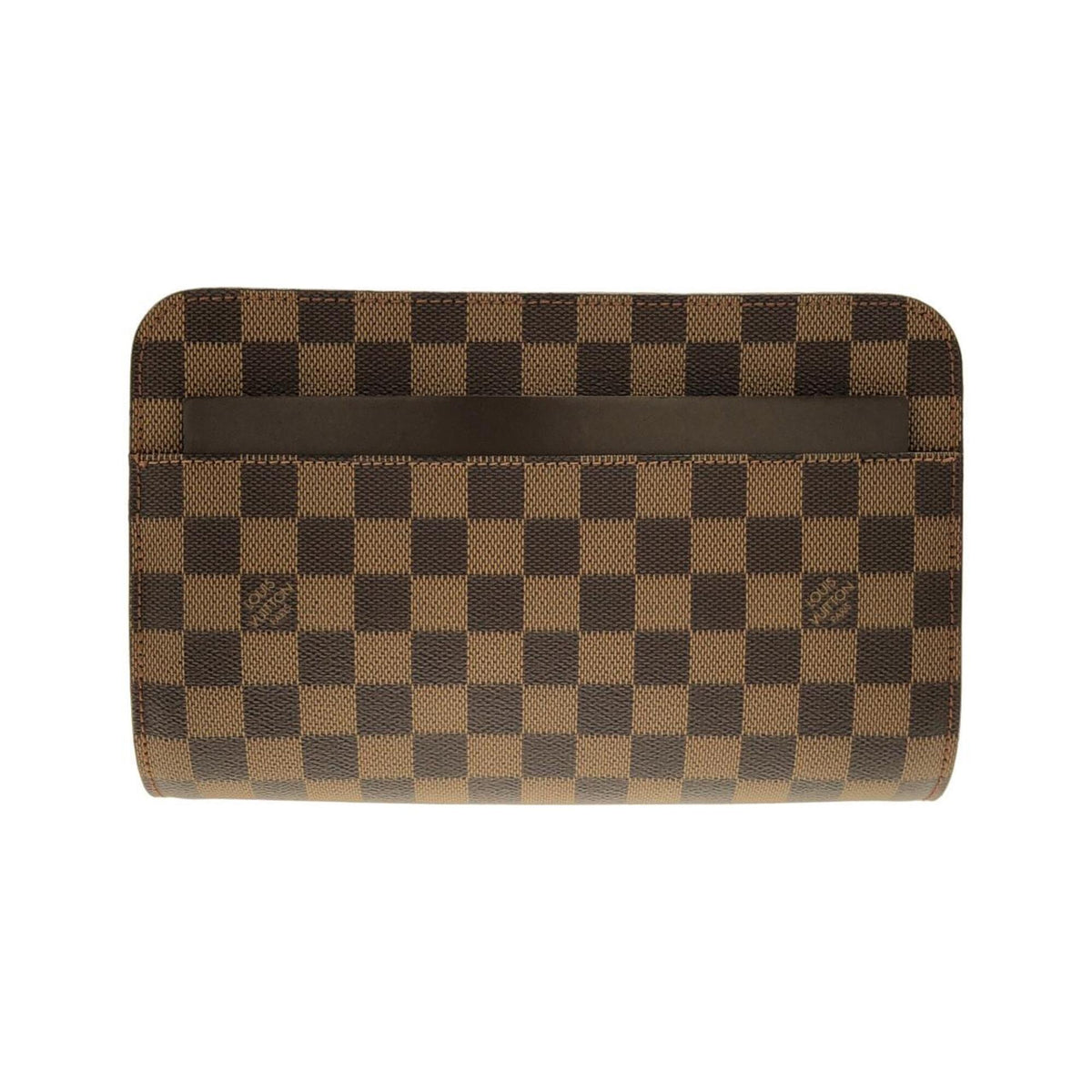 Louis Vuitton Ebene Coated Canvas Clutch Bag (Pre-Owned)