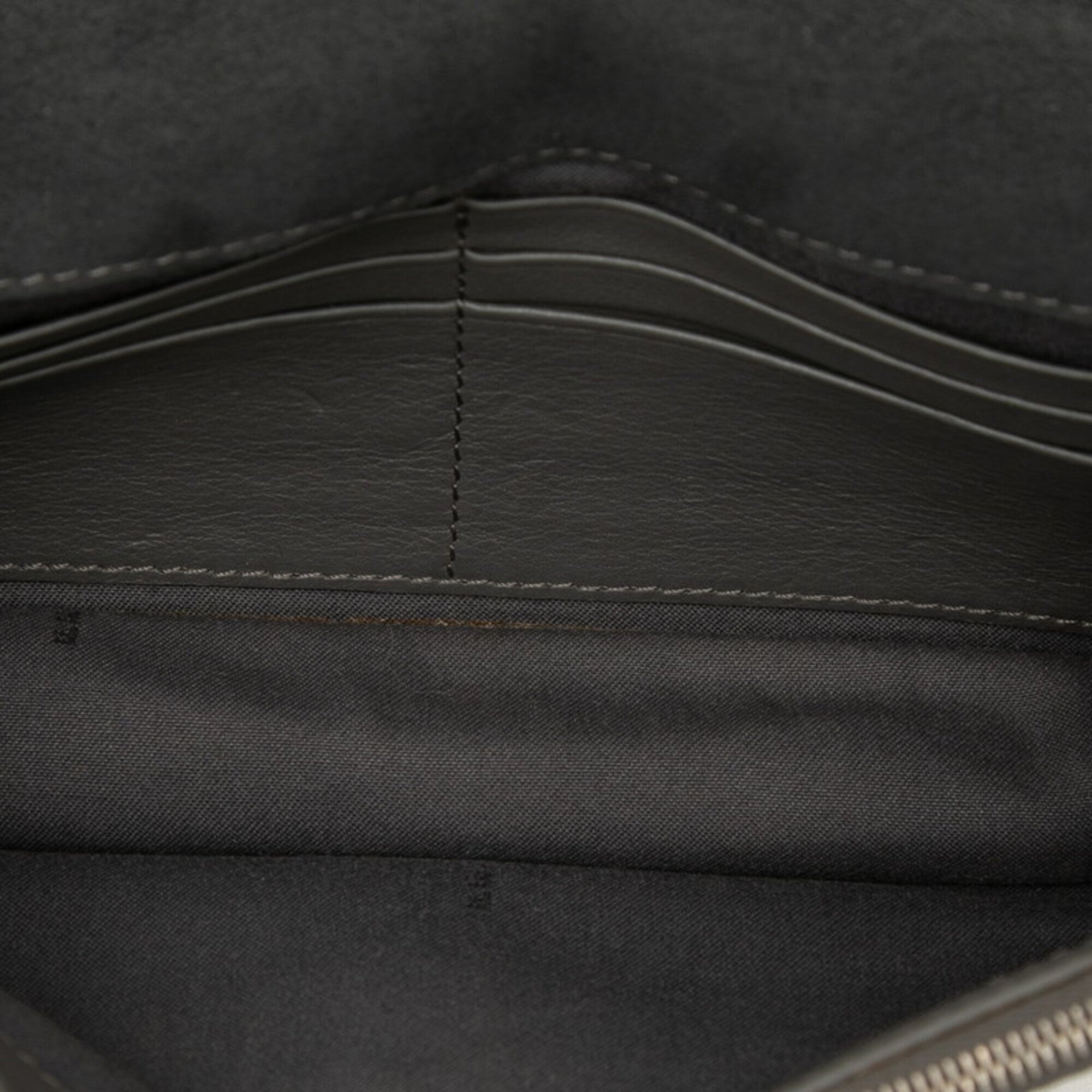 Fendi Black Gray Multi-Color Leather Shoulder Bag (Pre-Owned)