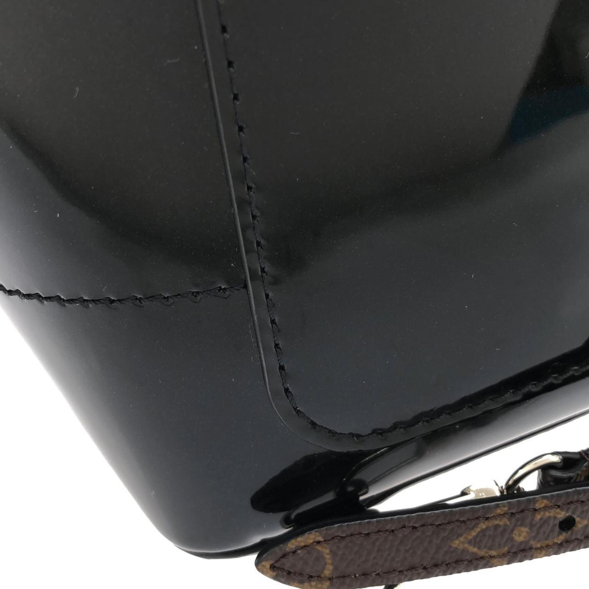 Louis Vuitton Black Coated Canvas Backpack (Pre-Owned)