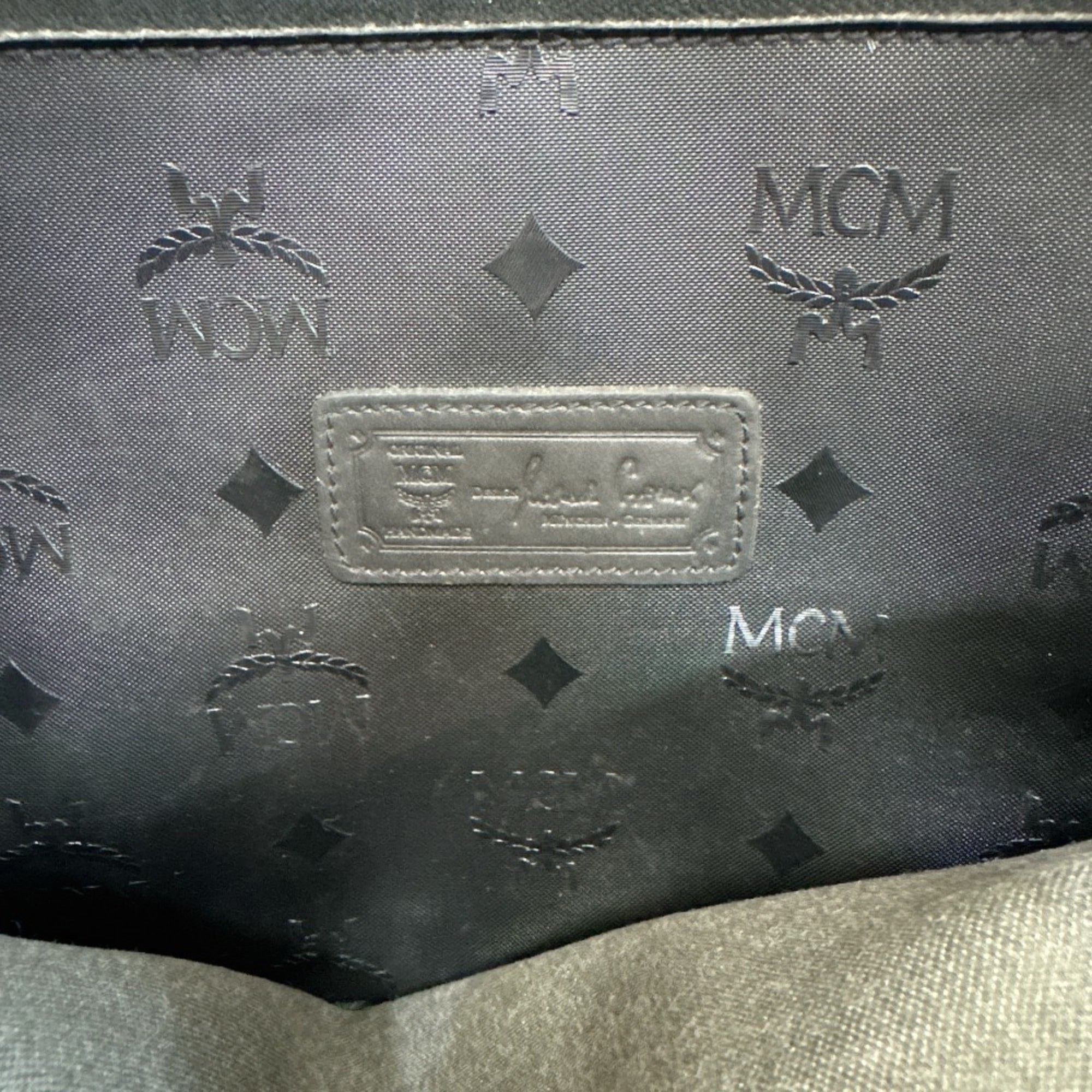 Mcm Gold Leather Tote Bag (Pre-Owned)