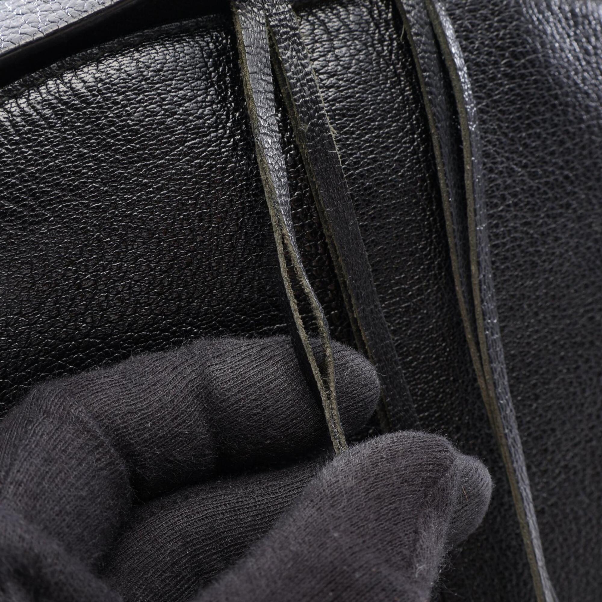 Balenciaga Black Leather Backpack Handbag (Pre-Owned)