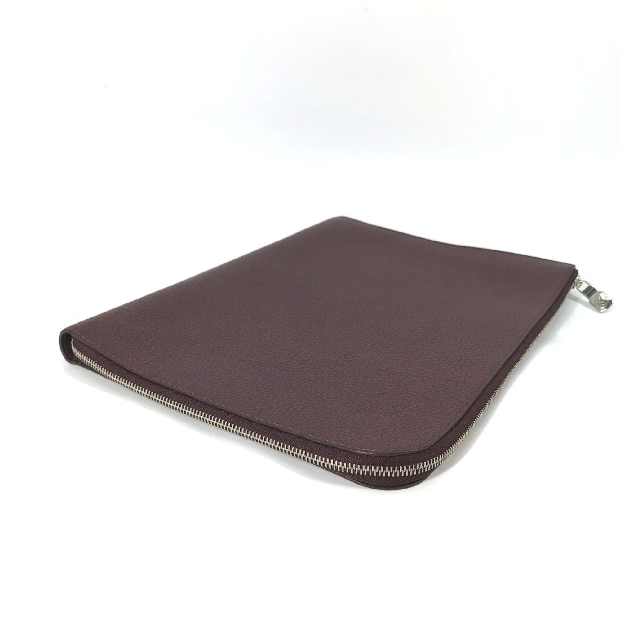 Louis Vuitton Brown Leather Clutch Bag Pochette (Pre-Owned)