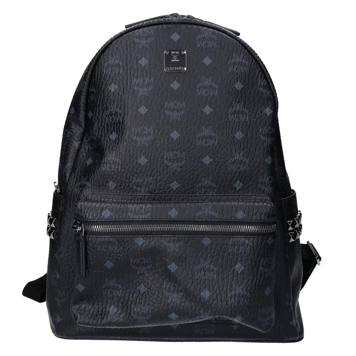 Mcm Black Leather Backpack (Pre-Owned)