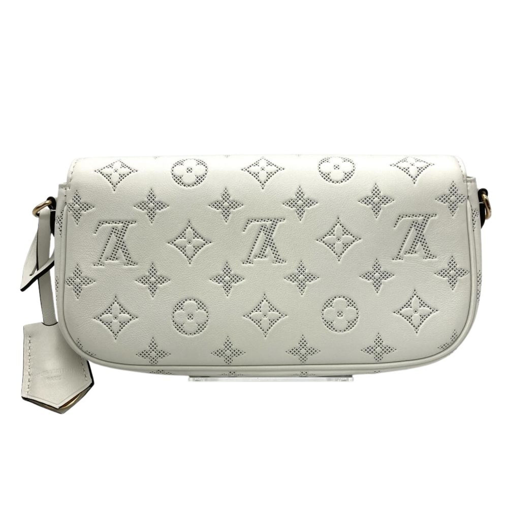 Louis Vuitton White Leather Shoulder Bag (Pre-Owned)