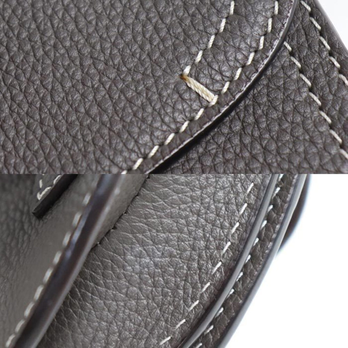 Christian Dior Brown Gray Leather Sling Bag (Pre-Owned)