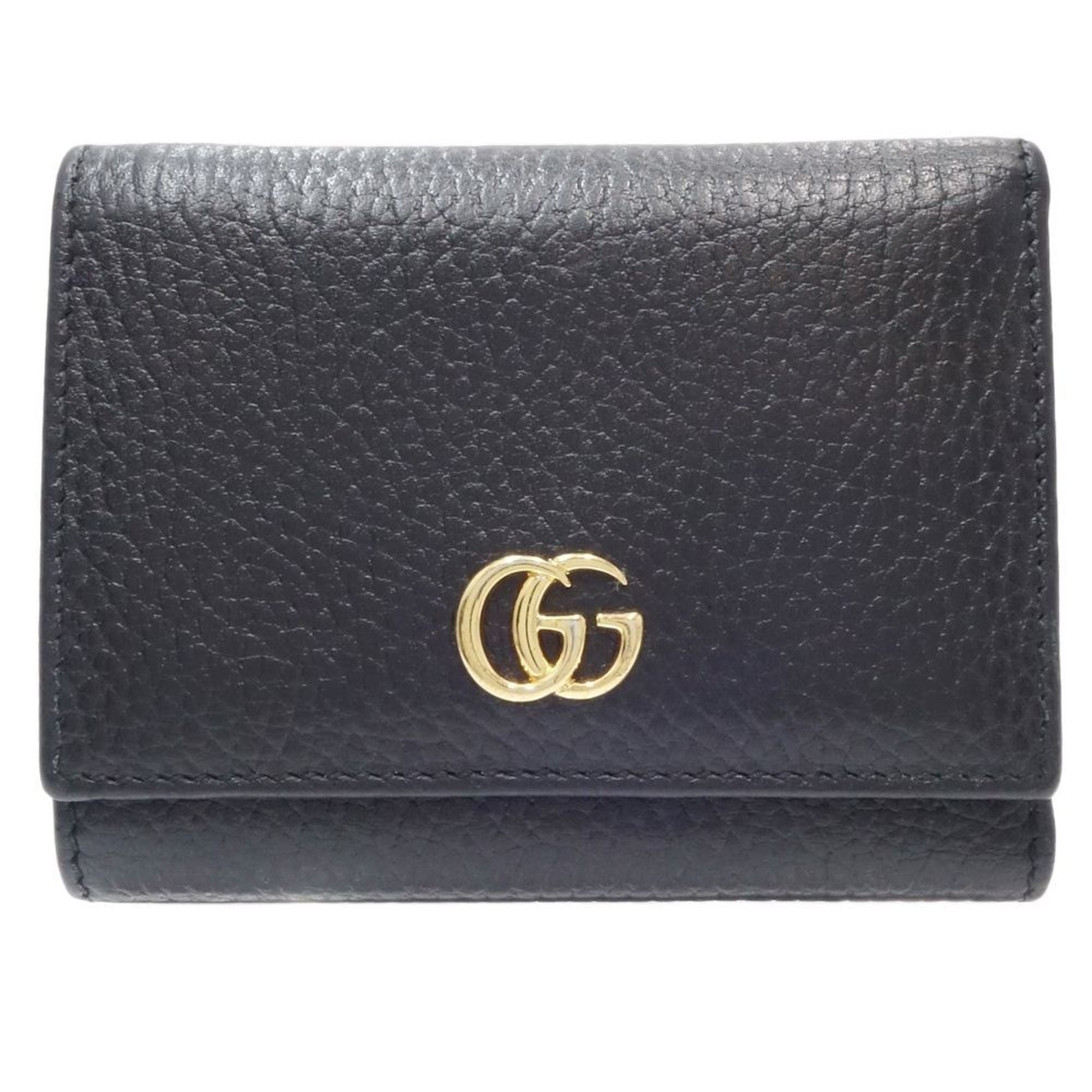 Gucci Black Leather Wallet (Tri-Fold) (Pre-Owned)