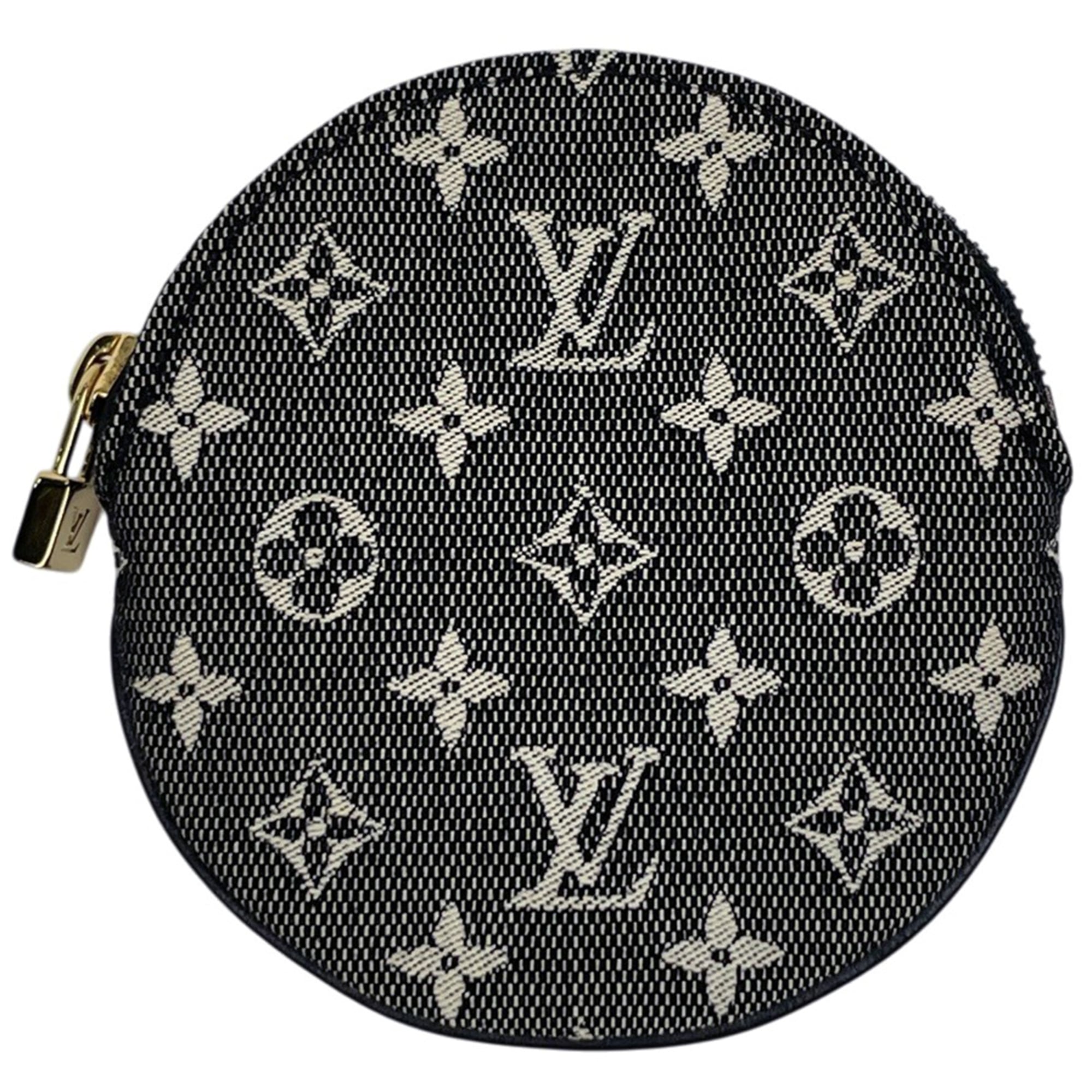 Louis Vuitton Black Noir Monogram Mini Canvas Coin Purse/Coin Case (Pre-Owned)