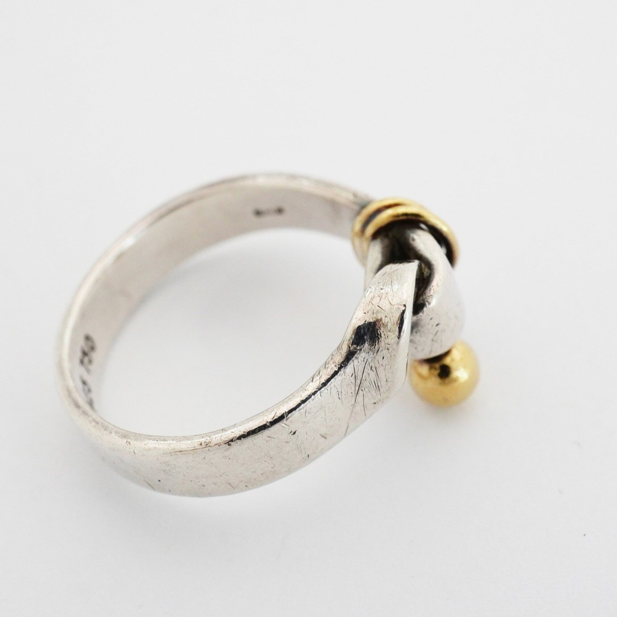 Tiffany Yellow Gold (18K) Silver 925 Band Ring (Pre-Owned)