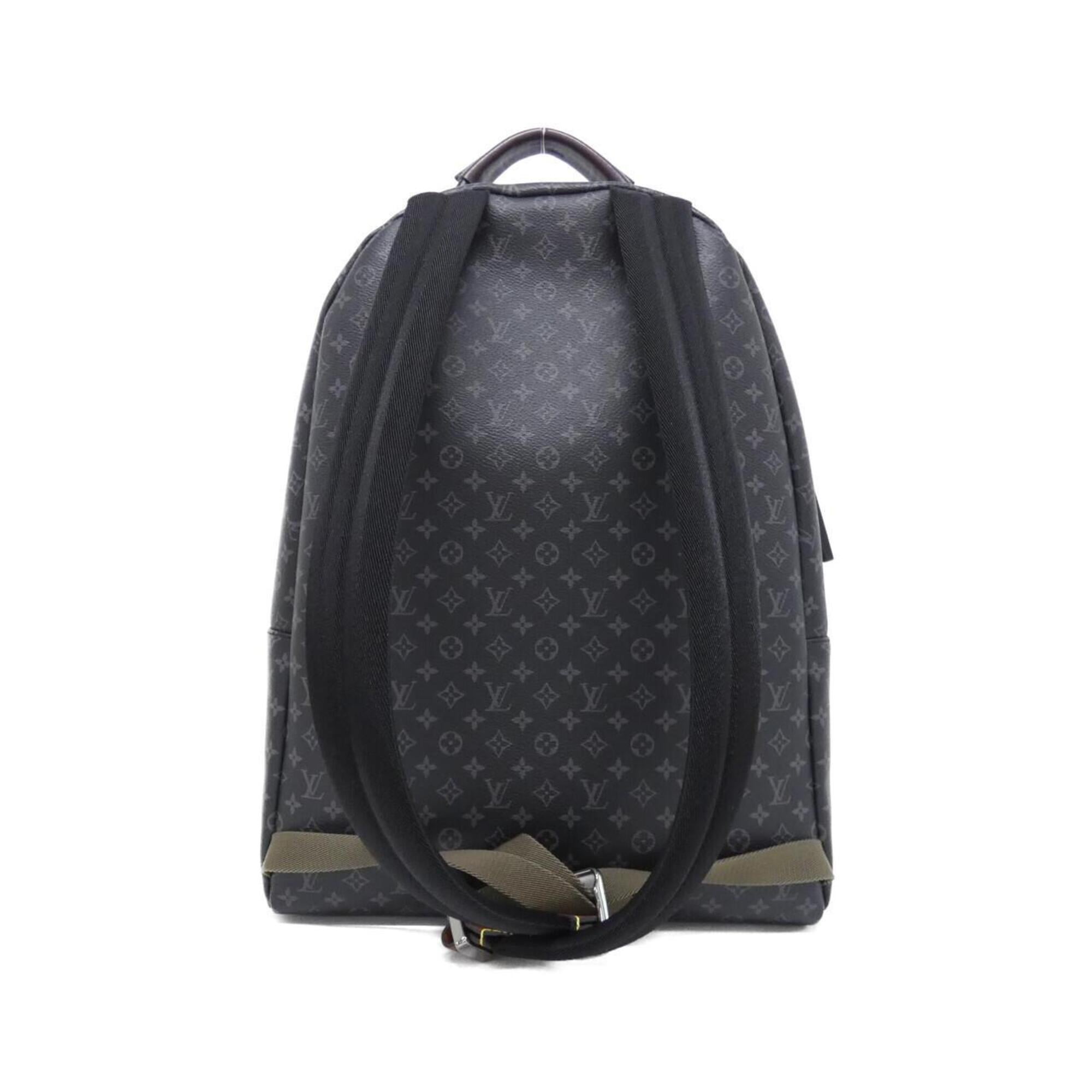 Louis Vuitton Black Coated Canvas Backpack (Pre-Owned)