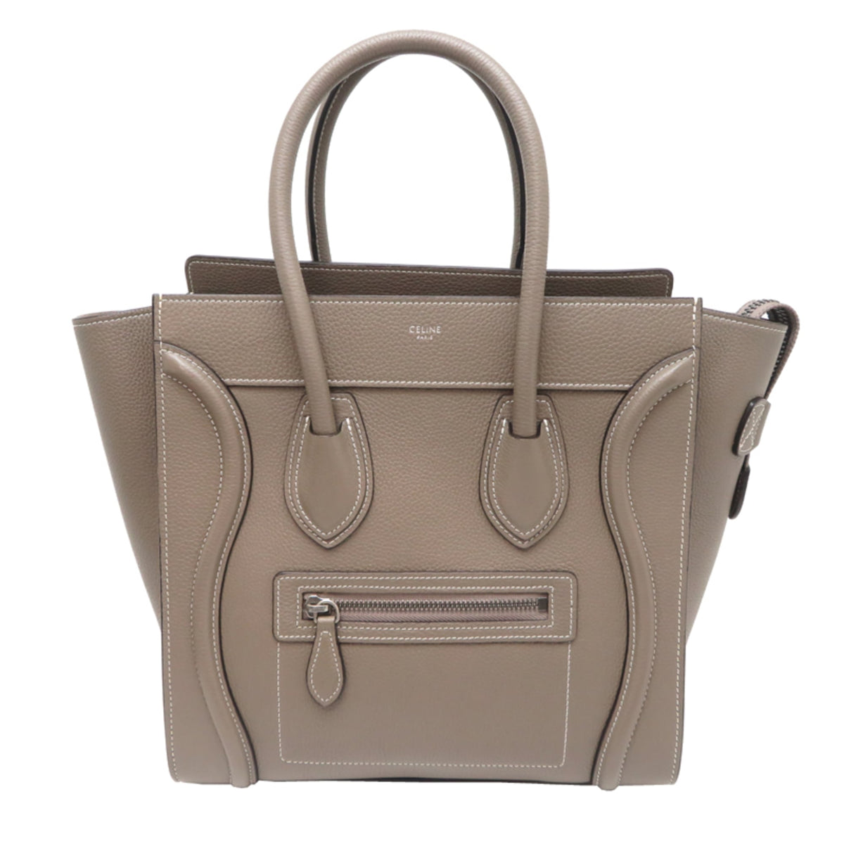 Celine Gray Leather Handbag (Pre-Owned)