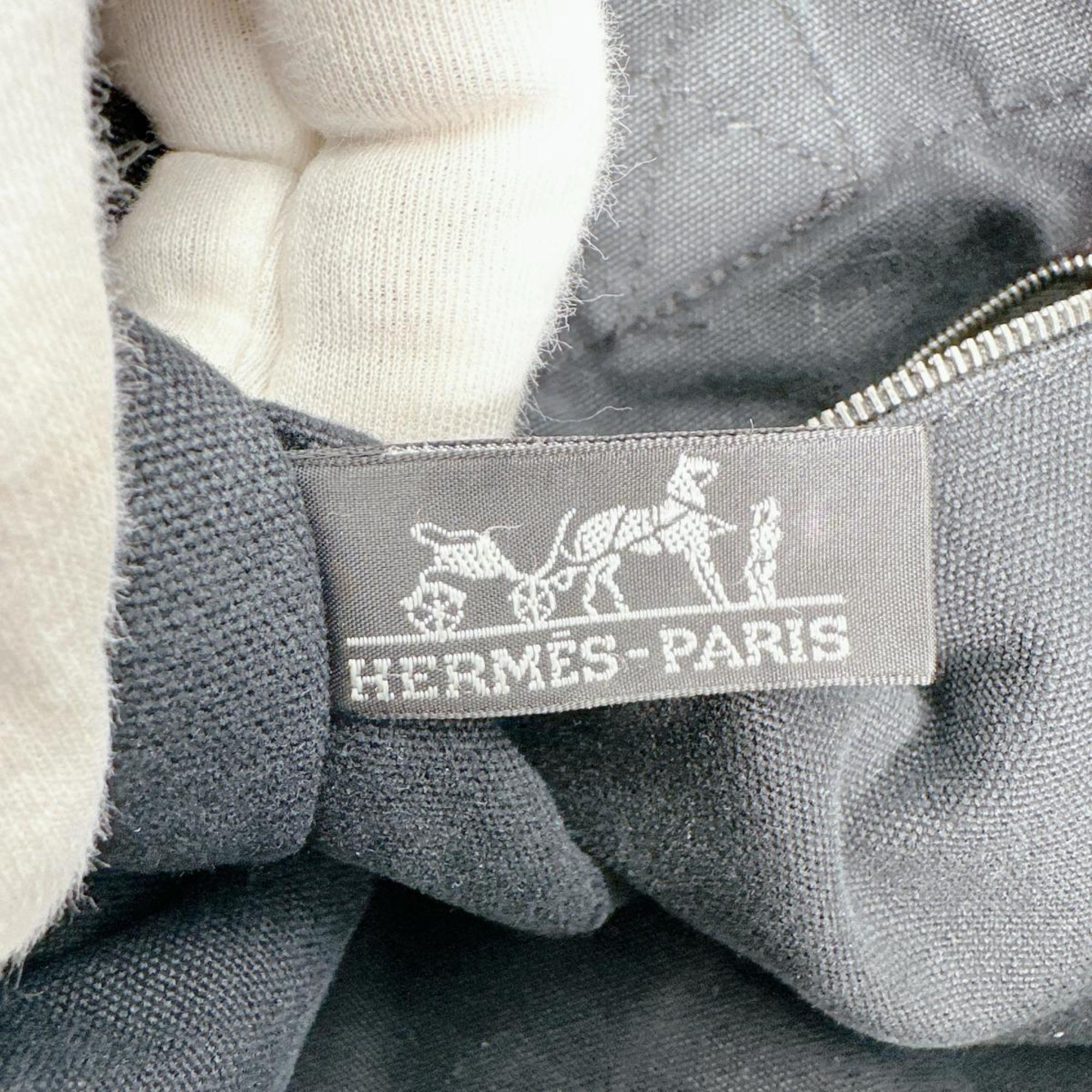 Hermes Her Line Black Canvas Tote Bag (Pre-Owned)
