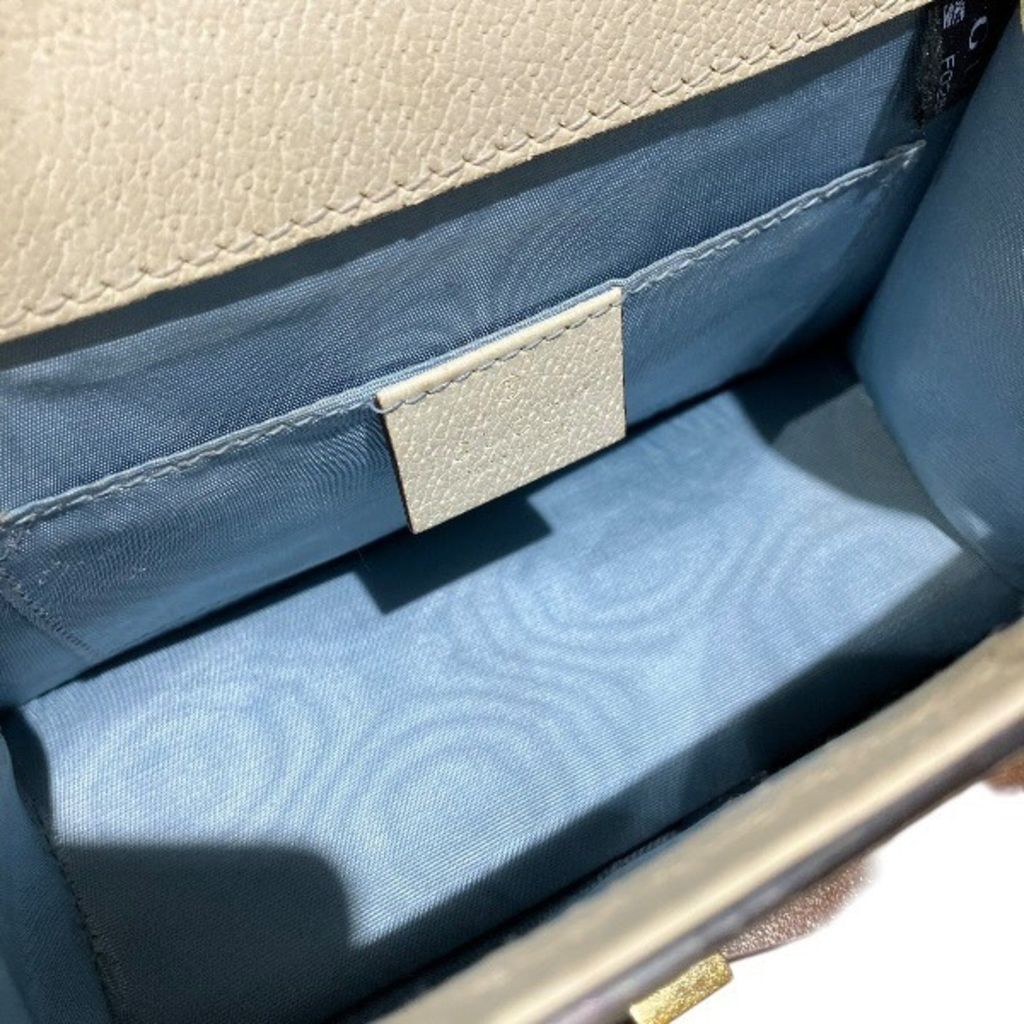 Gucci Ivory Leather Handbag Shoulder Bag (Pre-Owned)