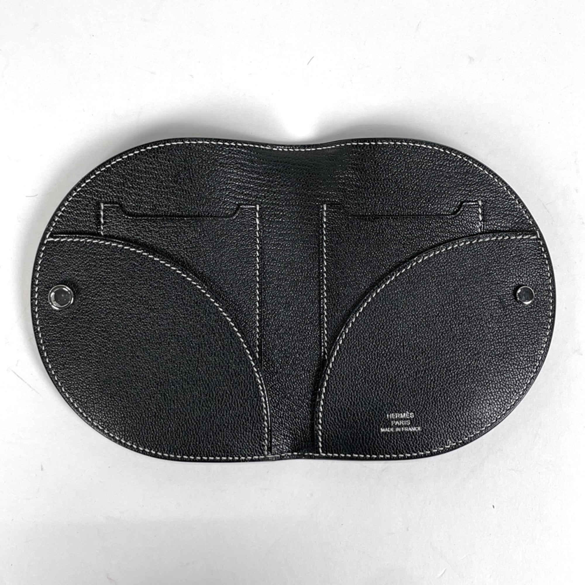 Hermes Black Chevre Myzore Leather Wallet (Bi-Fold) (Pre-Owned)