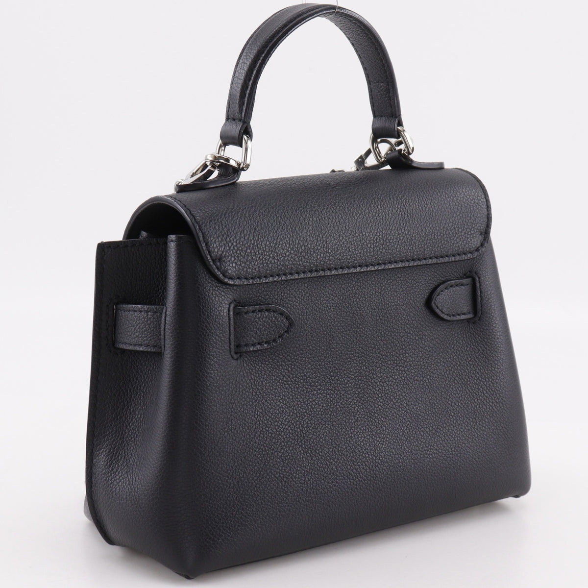 Louis Vuitton Black Leather Handbag (Pre-Owned)