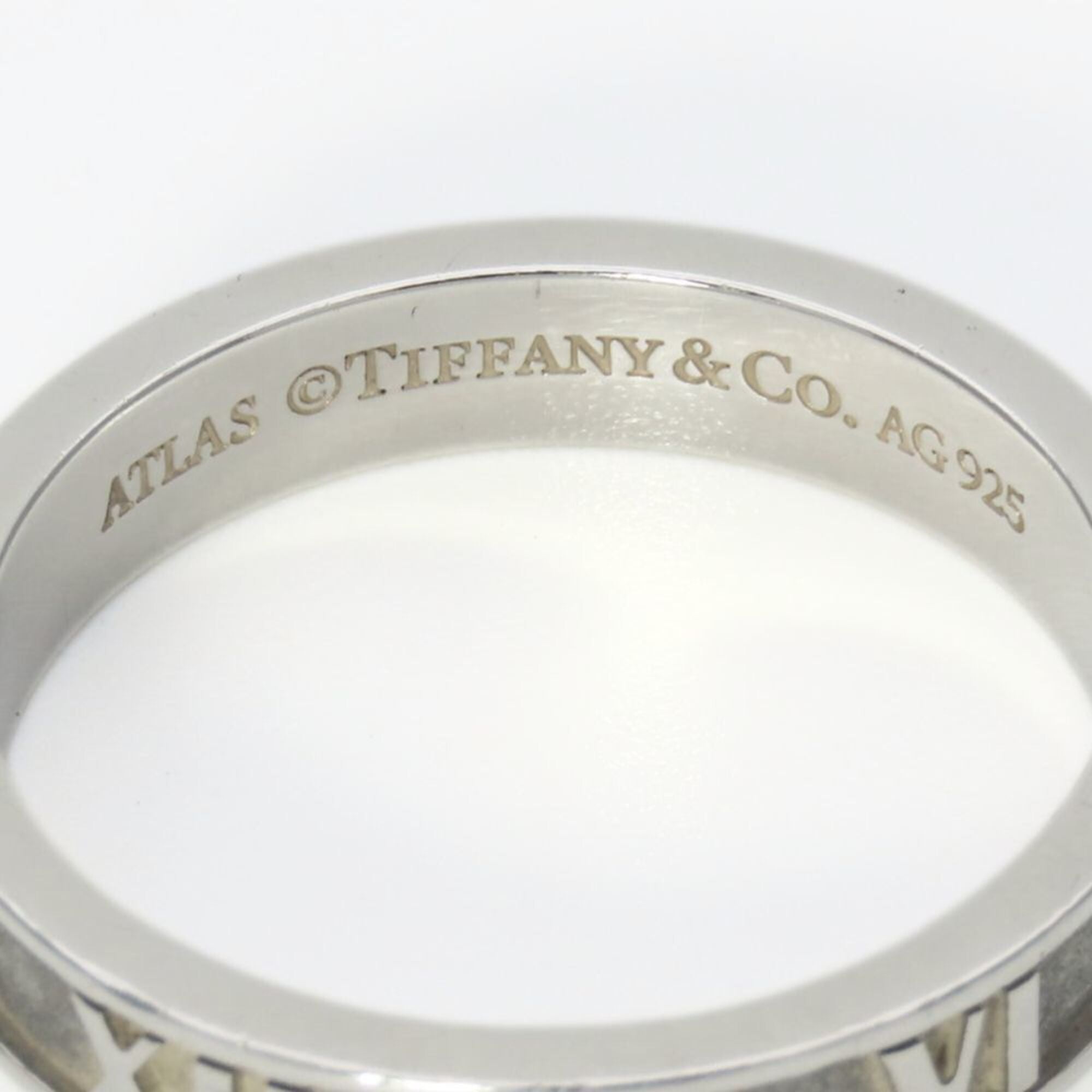 Tiffany Atlas Silver Silver 925 Band Ring (Pre-Owned)