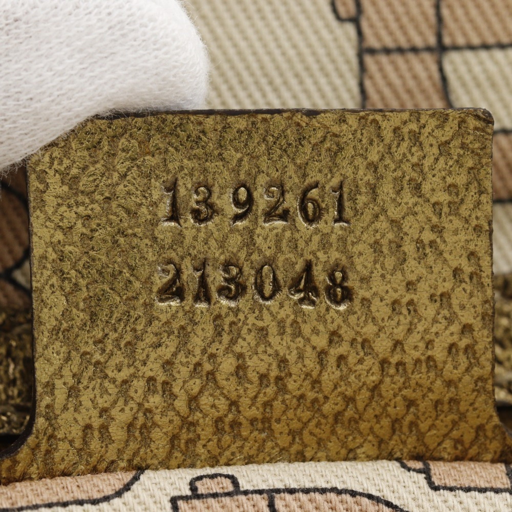 Gucci Brown Gg Canvas Leather Handbag (Pre-Owned)