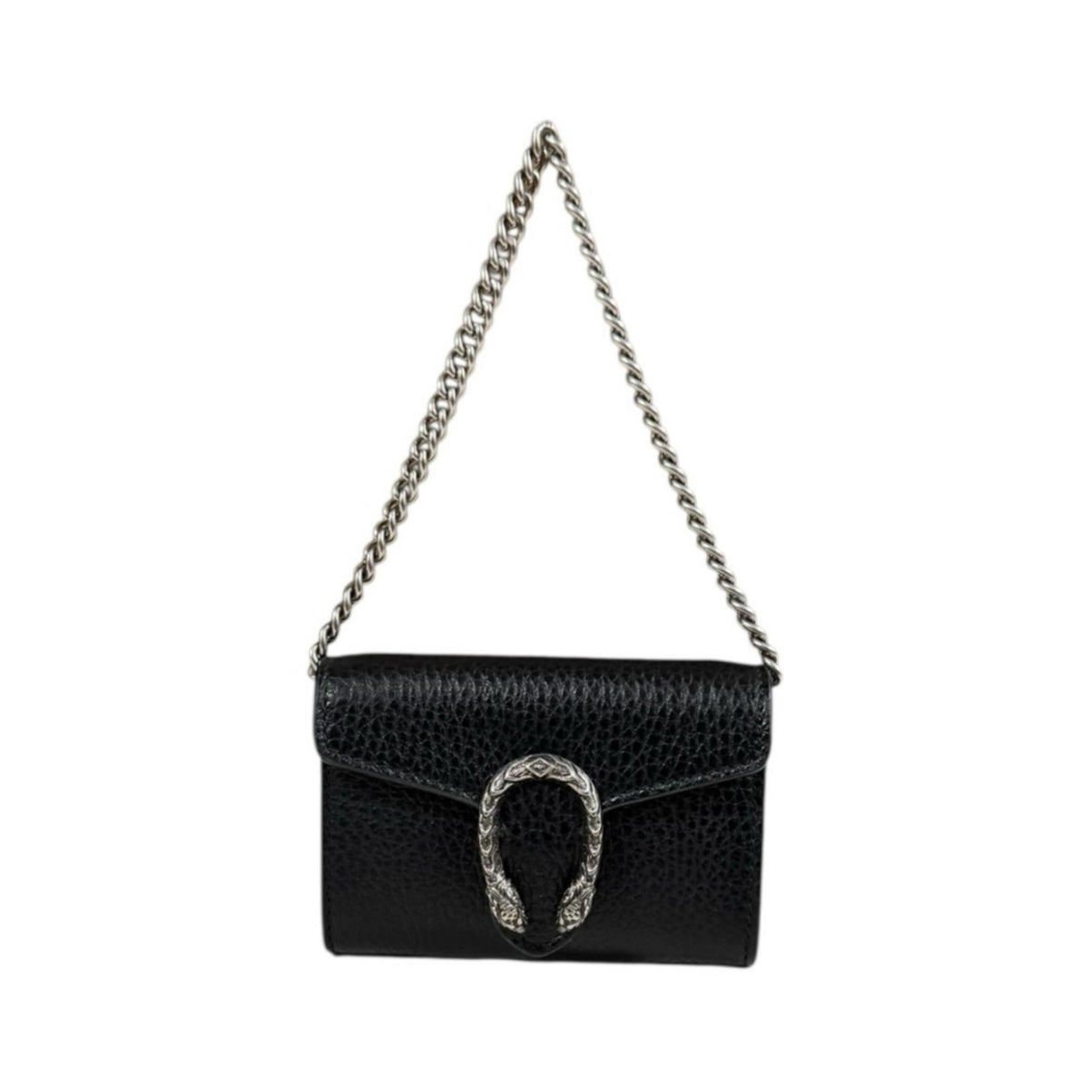 Gucci Black Leather Coin Purse/Coin Case (Pre-Owned)