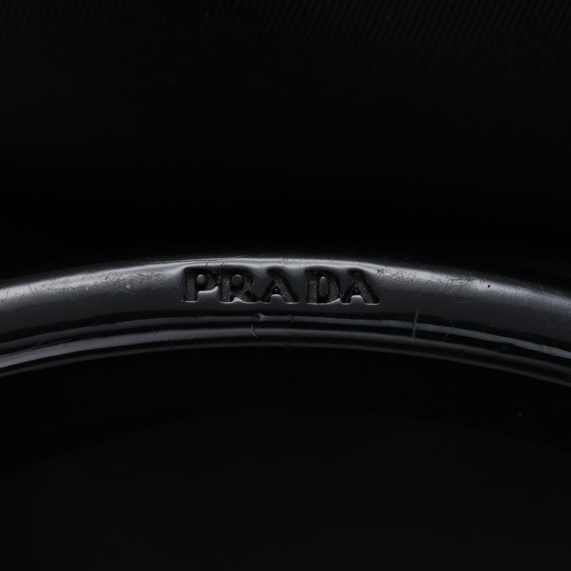 Prada Black Nylon Plastic Handbag (Pre-Owned)