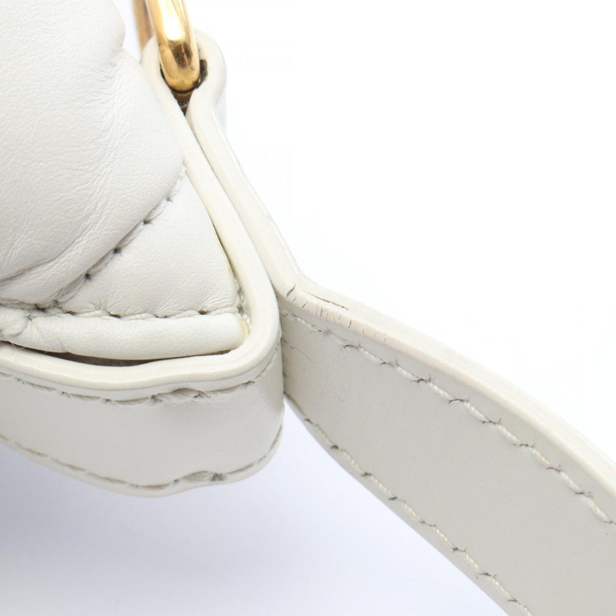 Christian Dior White Leather Handbag Shoulder Bag (Pre-Owned)