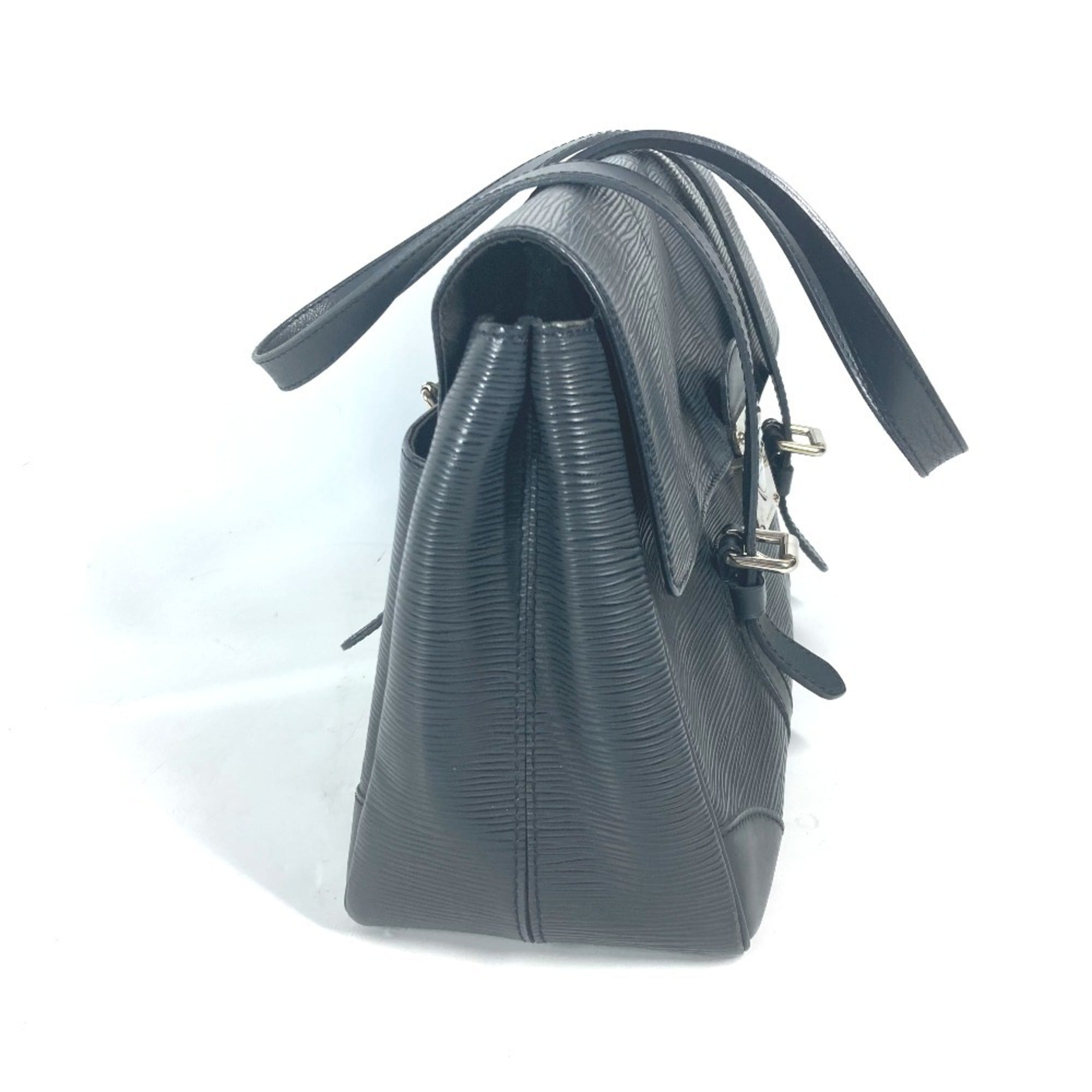 Louis Vuitton Black Noir Epi Leather Shoulder Bag Tote Bag (Pre-Owned)