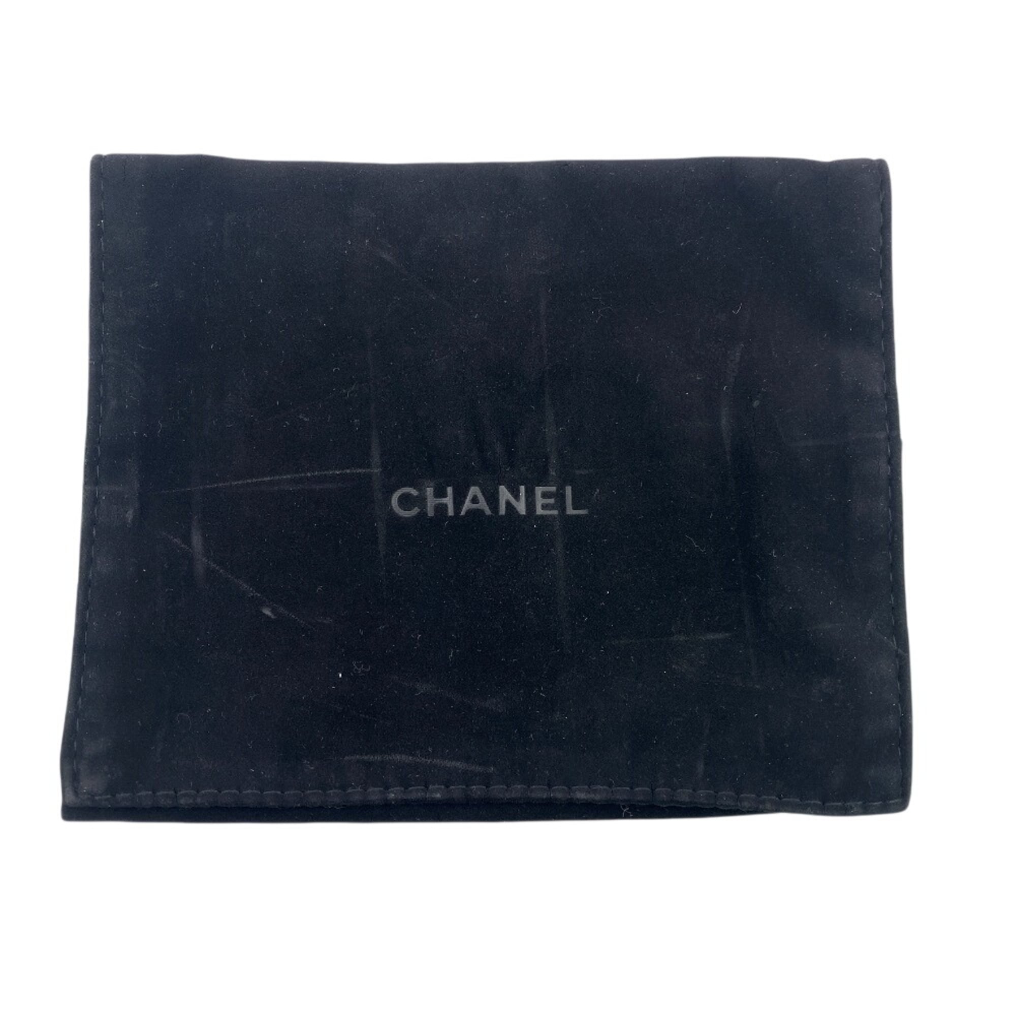 Chanel Beige Beige Gold Grained Calfskin Leather Wallet (Tri-Fold) (Pre-Owned)