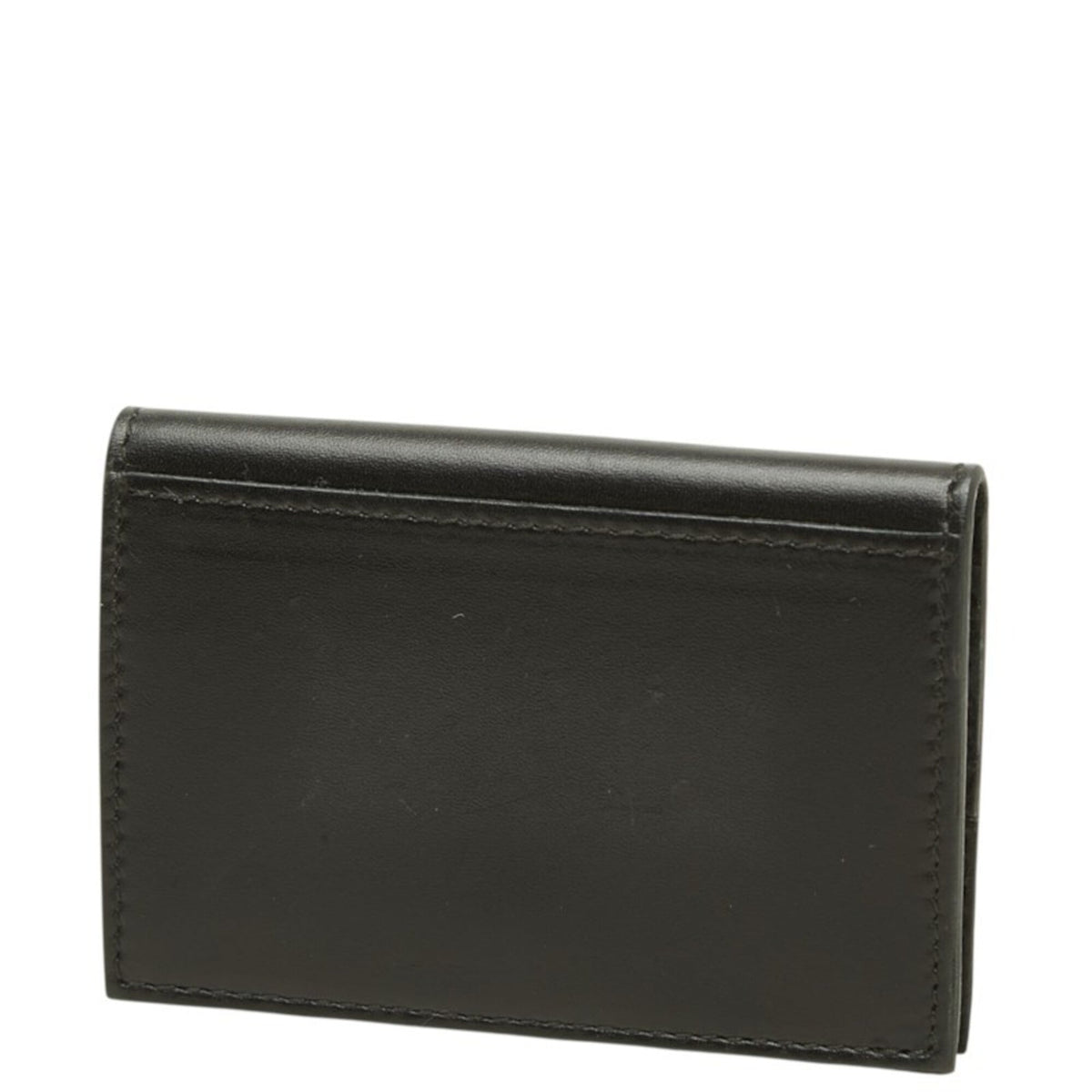 Salvatore Ferragamo Black Leather Coin Purse/Coin Case (Pre-Owned)