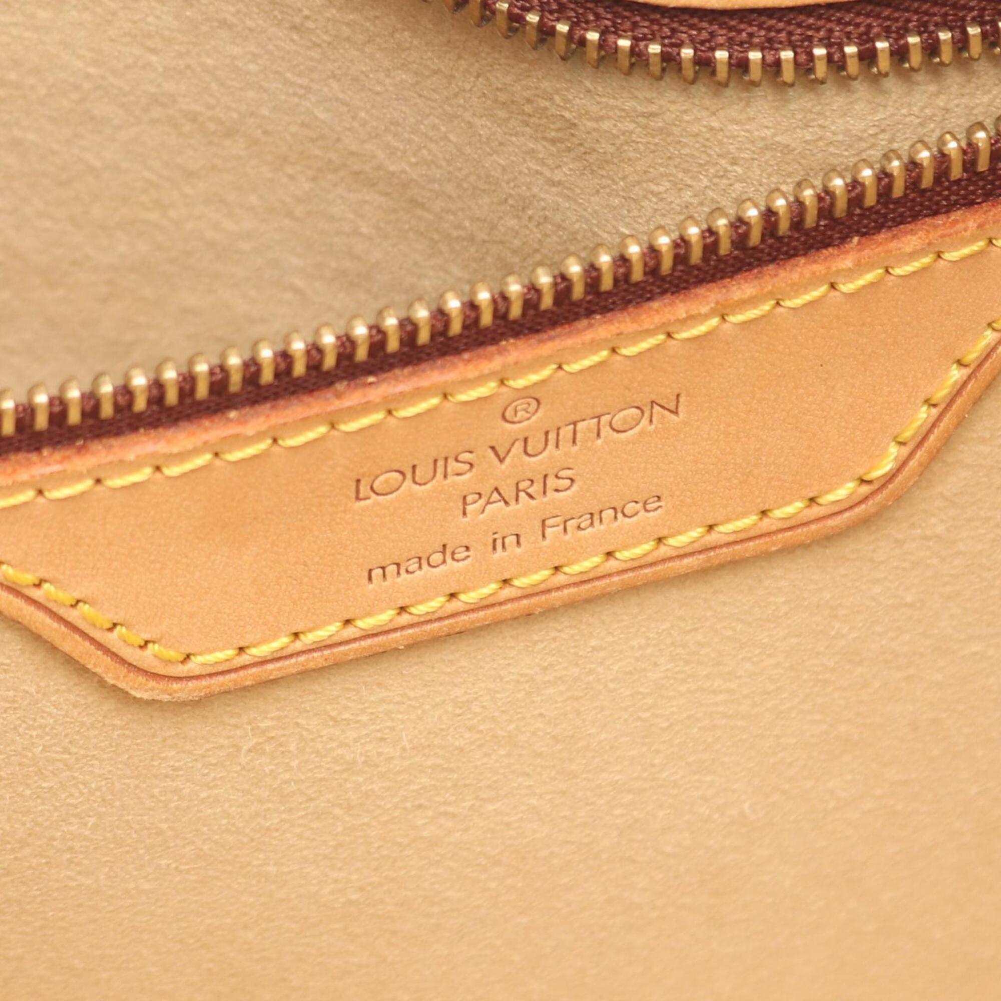 Louis Vuitton Brown Monogram Coated Canvas Handbag Shoulder Bag (Pre-Owned)