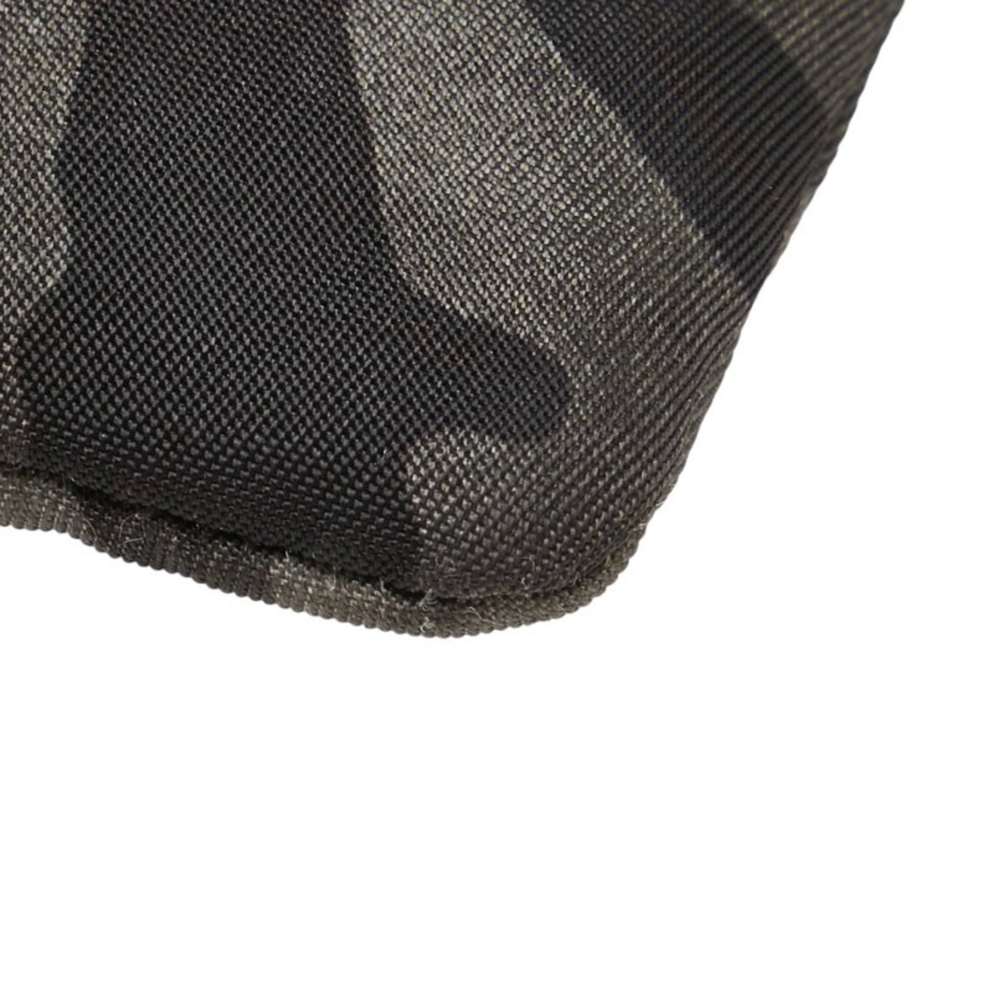 Prada Black Camouflage Gray Nylon Leather Coin Purse/Coin Case (Pre-Owned)